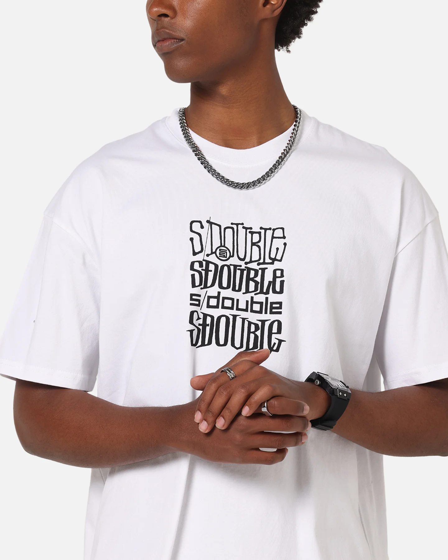 S Double Logofest T-Shirt White - Image 8