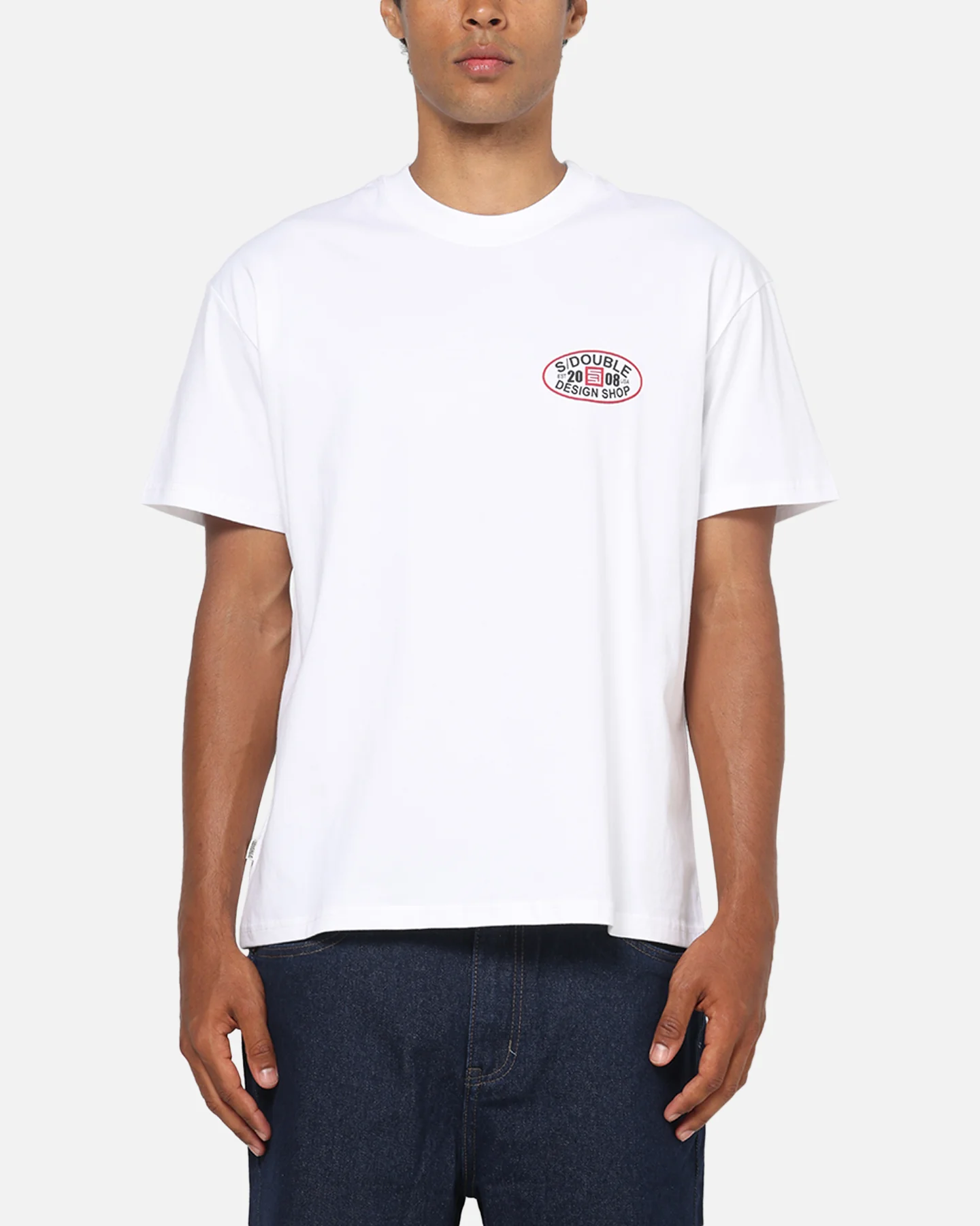 S Double Oval T-Shirt White - Image 2