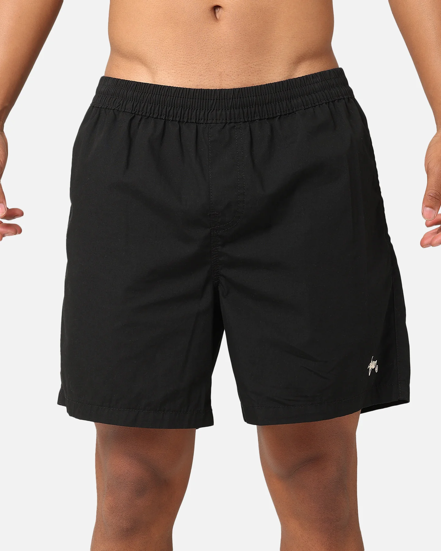 S Double Poplin Coast Boxer Shorts Black - Image 8