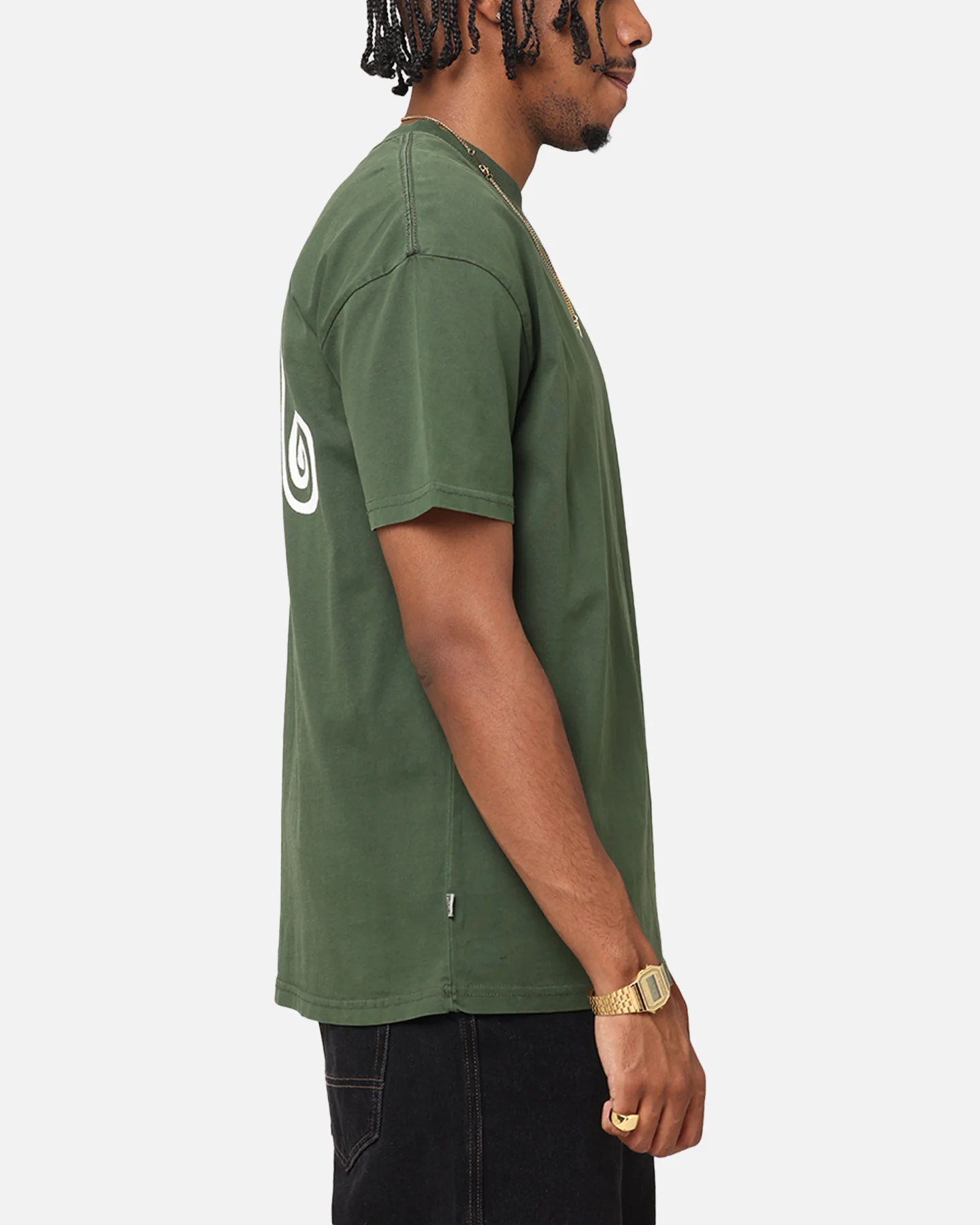 S Double Shawn Script T-Shirt Forest - Image 5