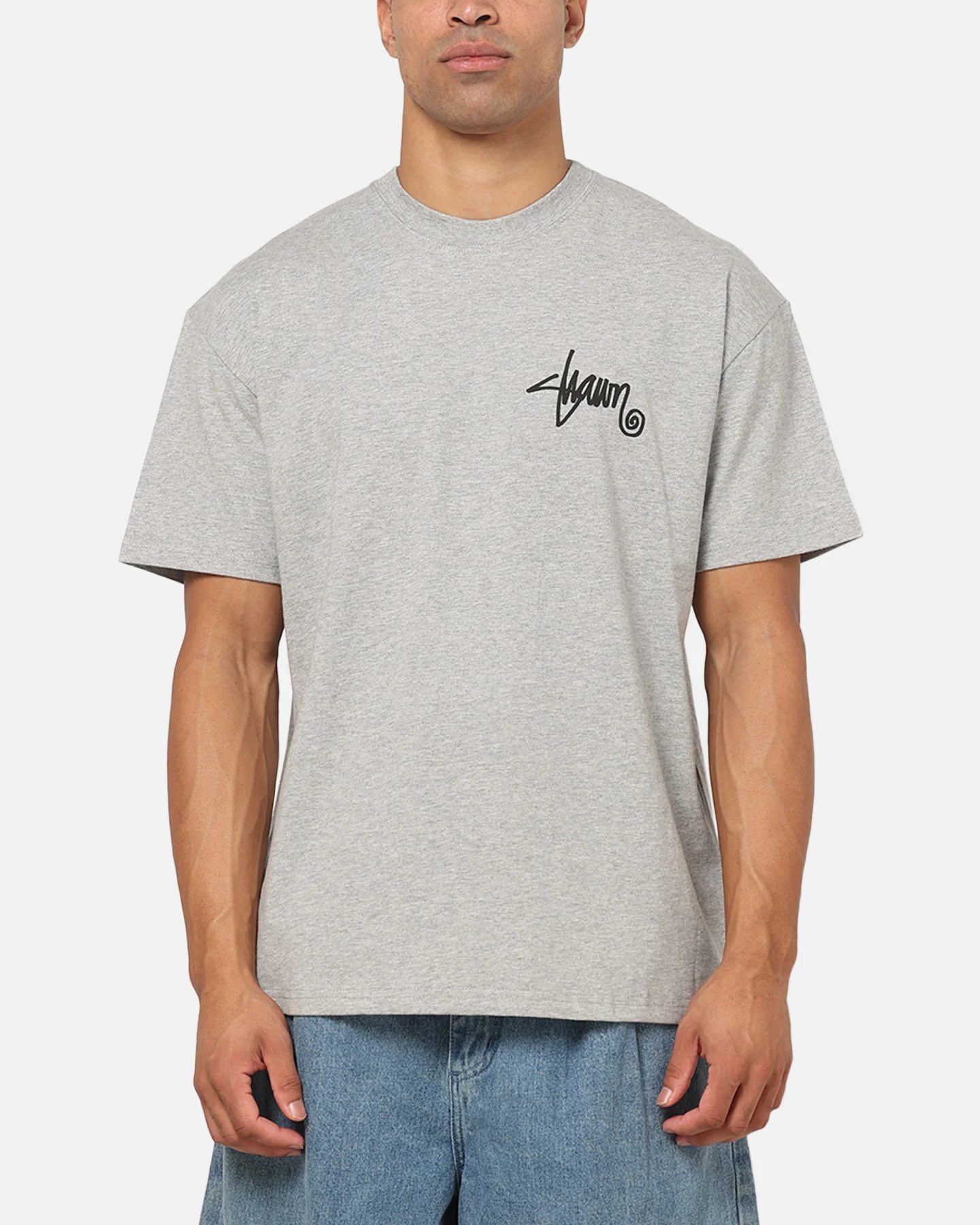 S Double Shawn T-Shirt Grey - Image 2