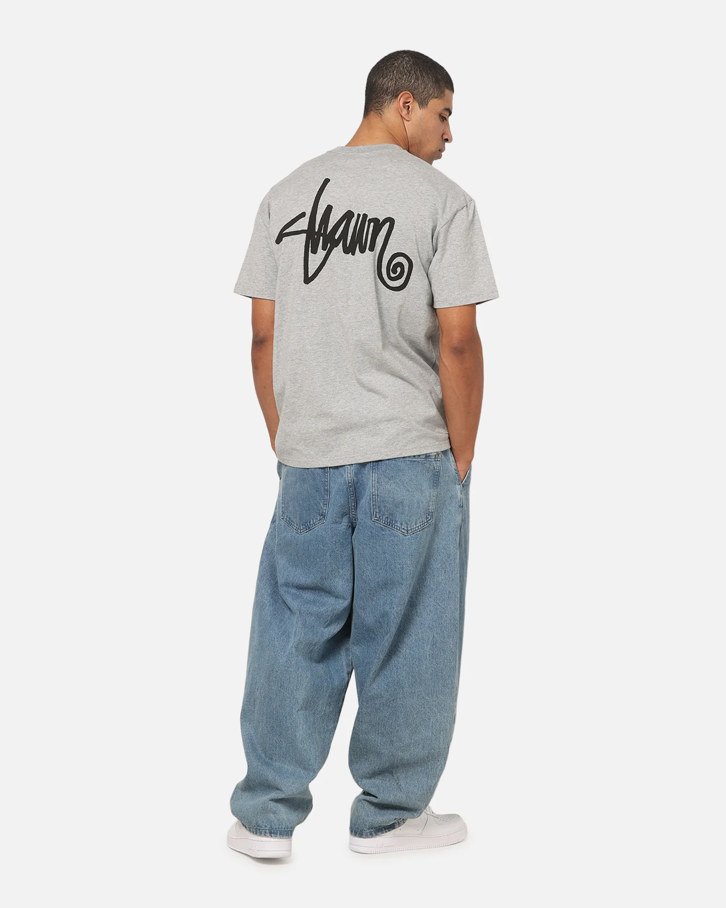 S Double Shawn T-Shirt Grey - Image 3