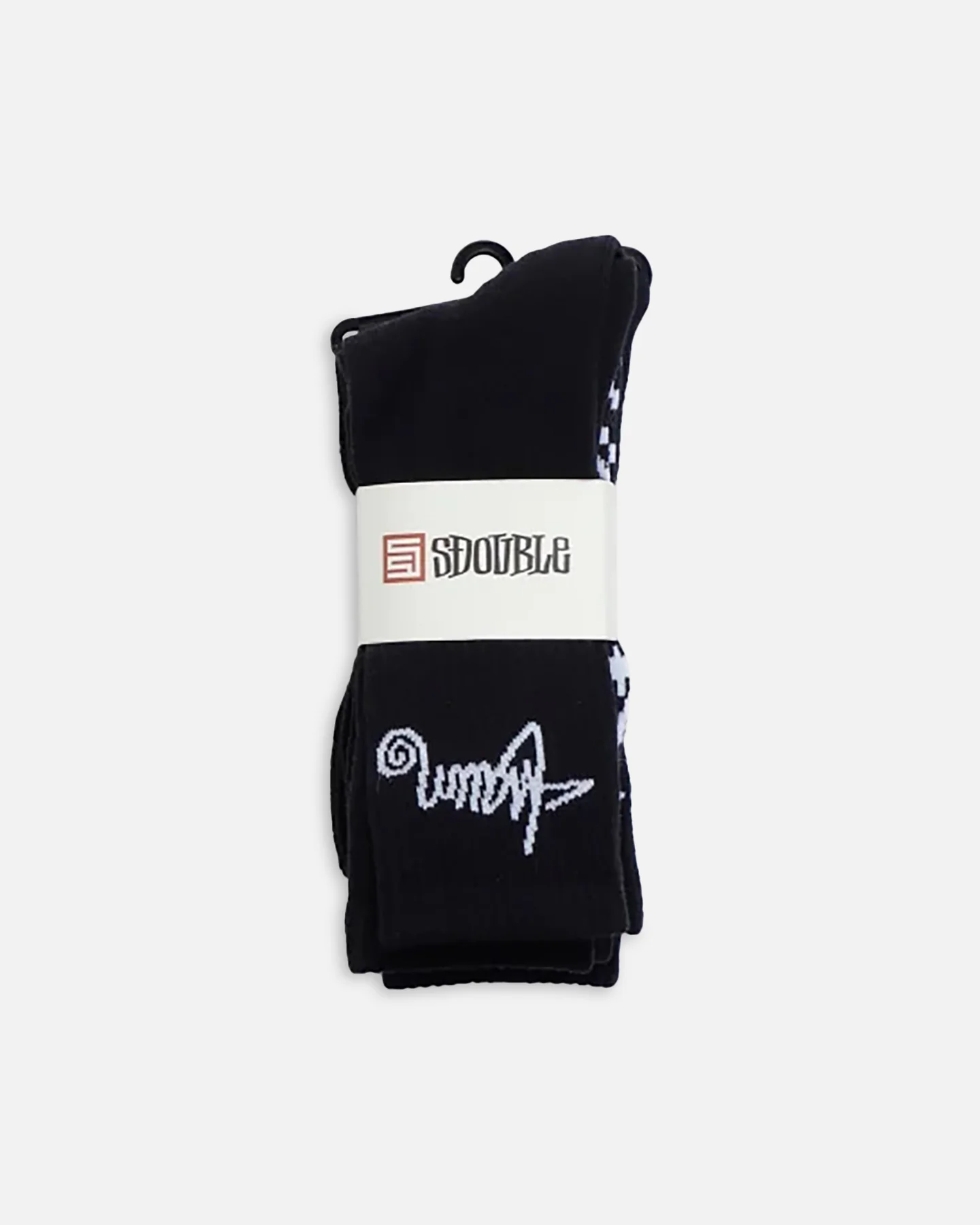S Double Standard Shawn Crew Socks 3 Pack Black - Image 3
