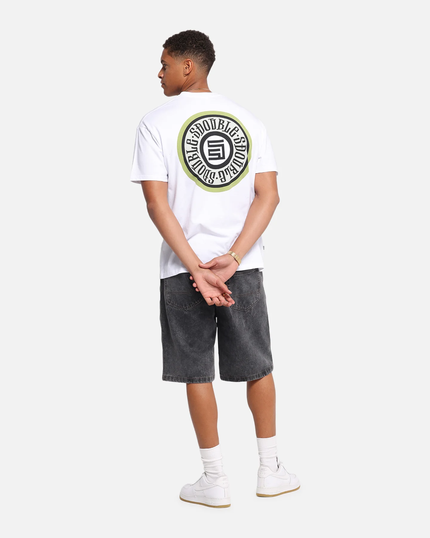 S Double Track Dot T-Shirt White - Image 3