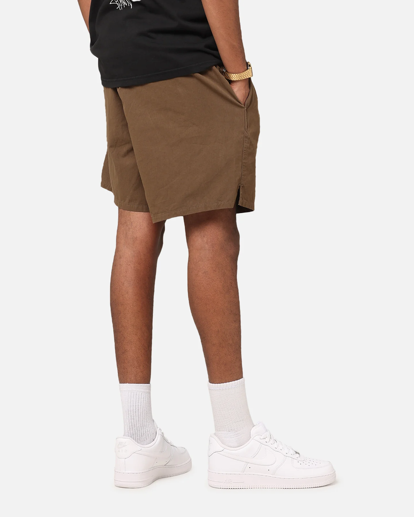 S Double Trail Shorts Chocolate - Image 5