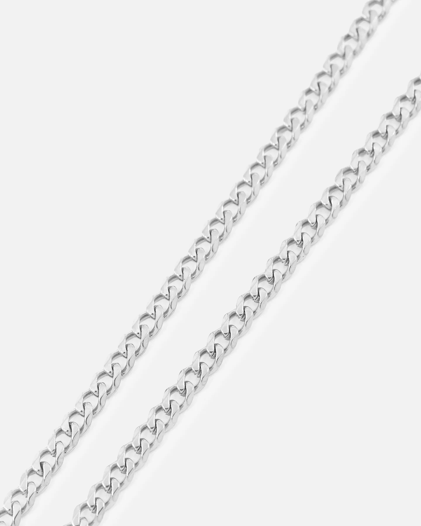 Saint Morta 2.7mm Diamond Curb Chain White Gold - Image 5