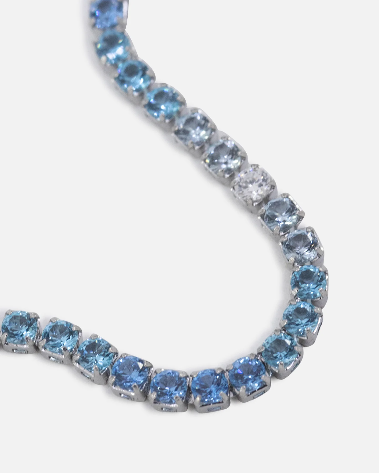 Saint Morta 2mm Micro Tennis Chain Iced White Gold - Image 3