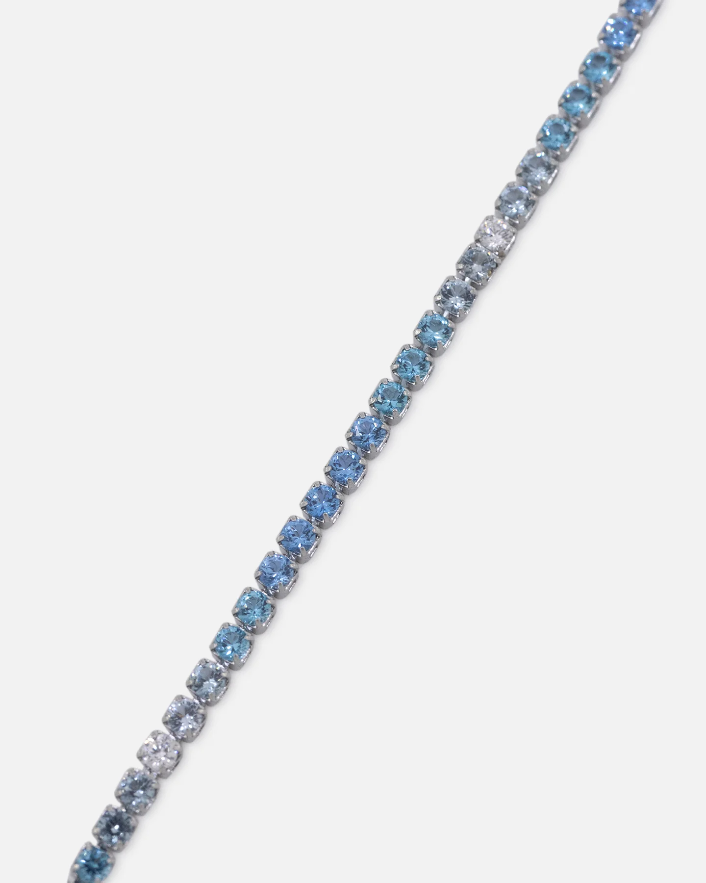 Saint Morta 2mm Micro Tennis Chain Iced White Gold - Image 4