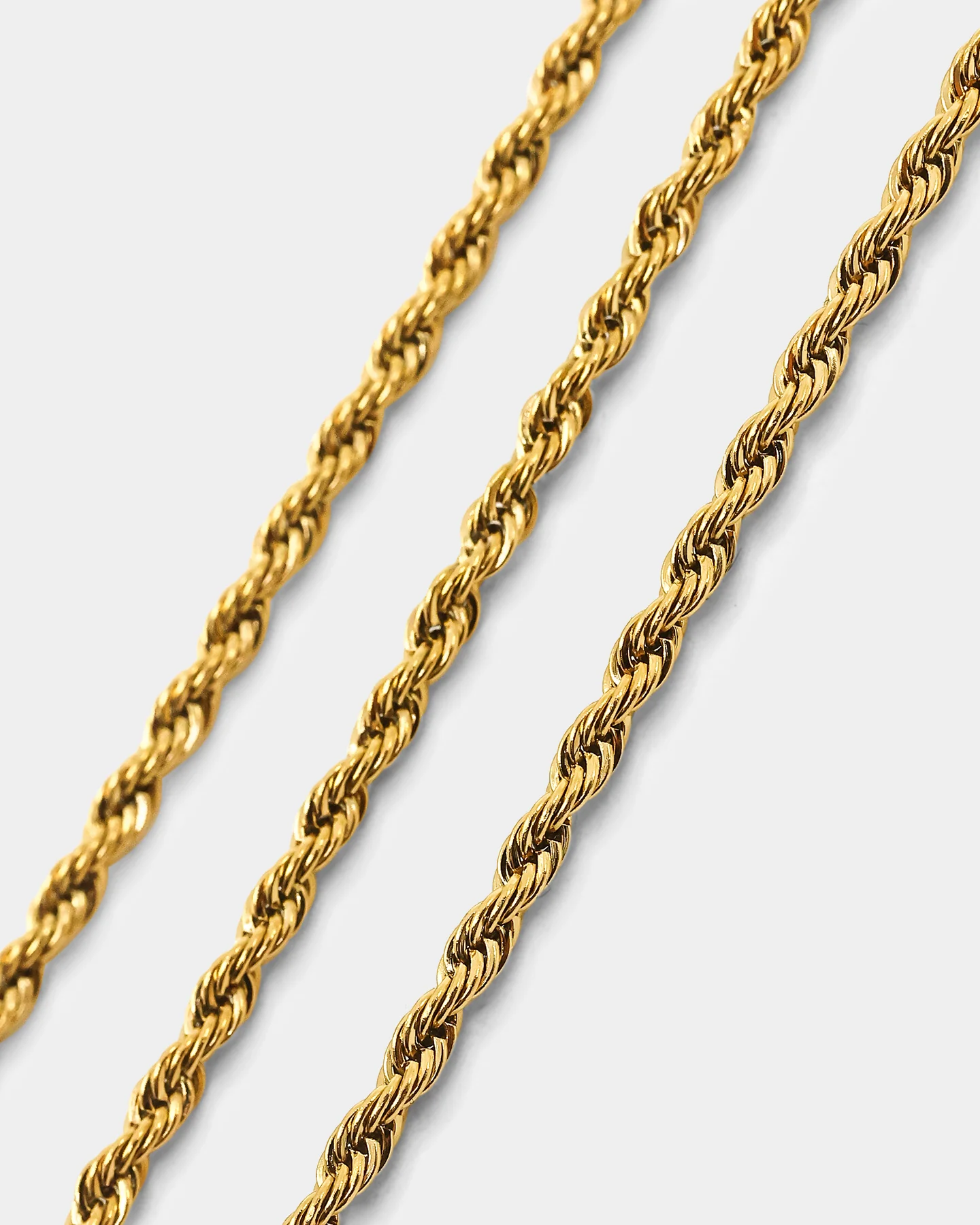 Saint Morta 2mm Rope Chain Gold - Image 4