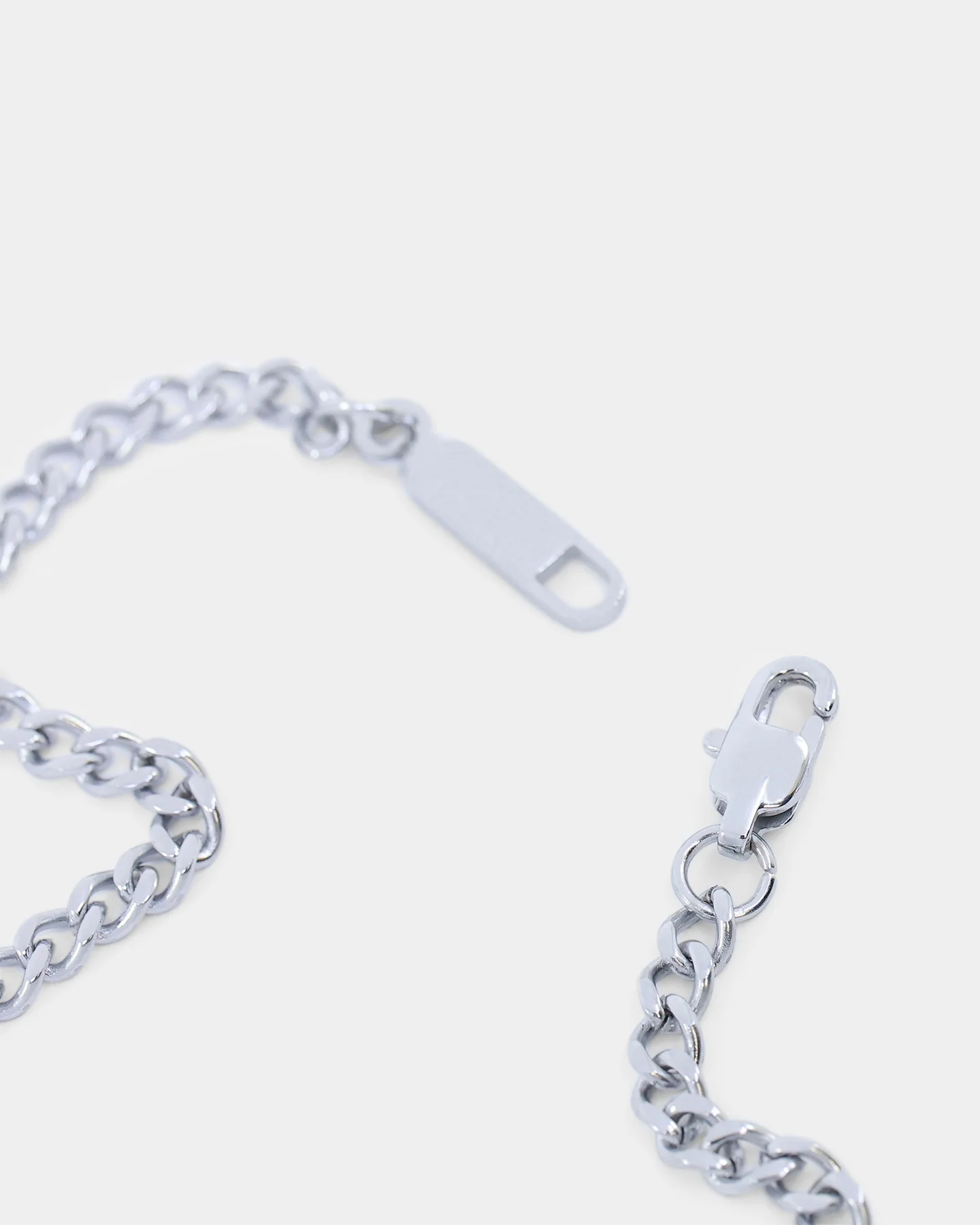 Saint Morta 3mm Cuban Bracelet White Gold - Image 6