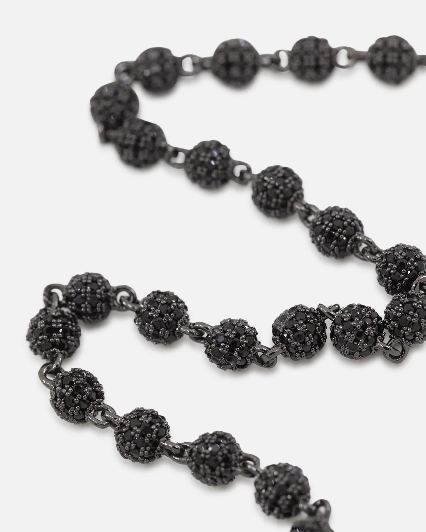 Saint Morta 4mm Iced Ball Chain Iced Black - Image 6