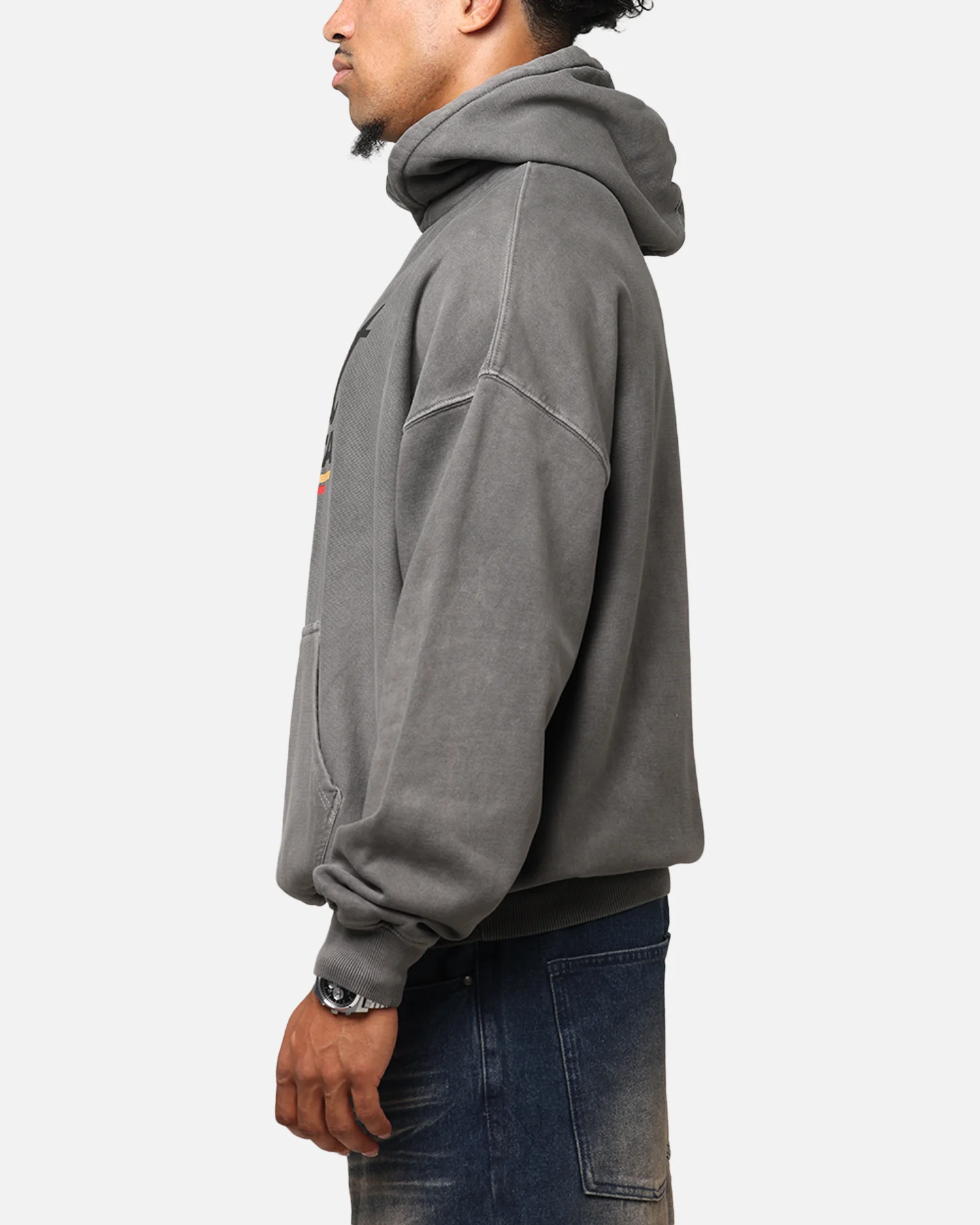 Saint Morta Adrenaline Boxy Hoodie Washed Charcoal - Image 5