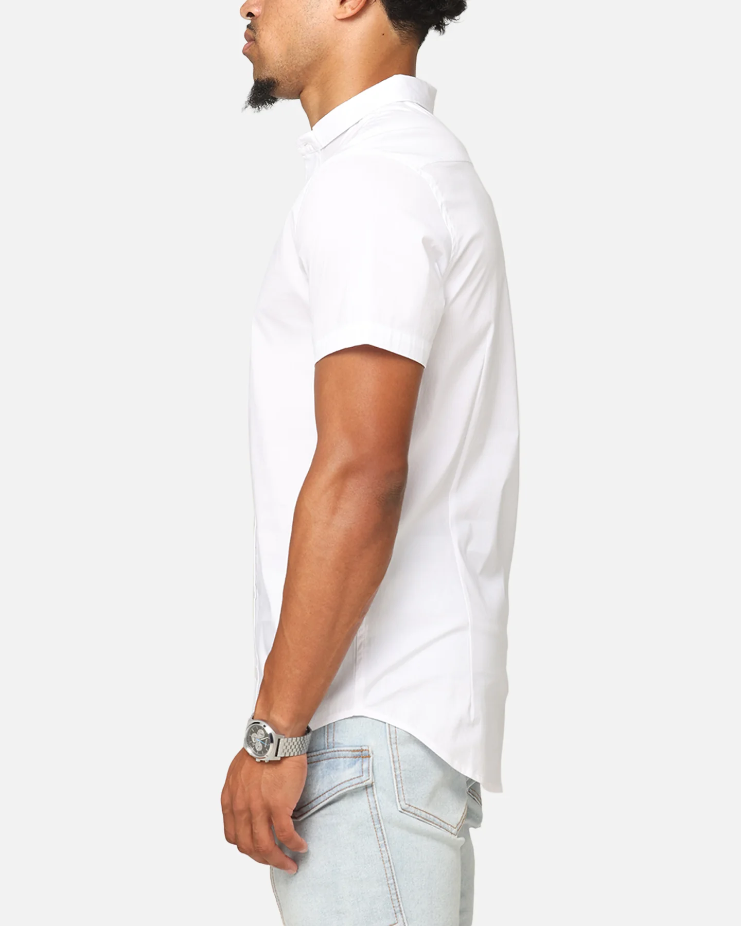 Saint Morta Alpha Homora Slimfit Shirt White/White - Image 5