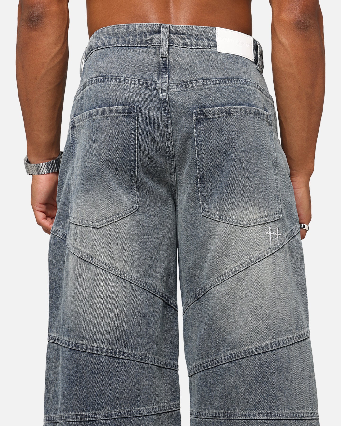 Saint Morta Amplus Armoury Jeans Dirty Denim - Image 8