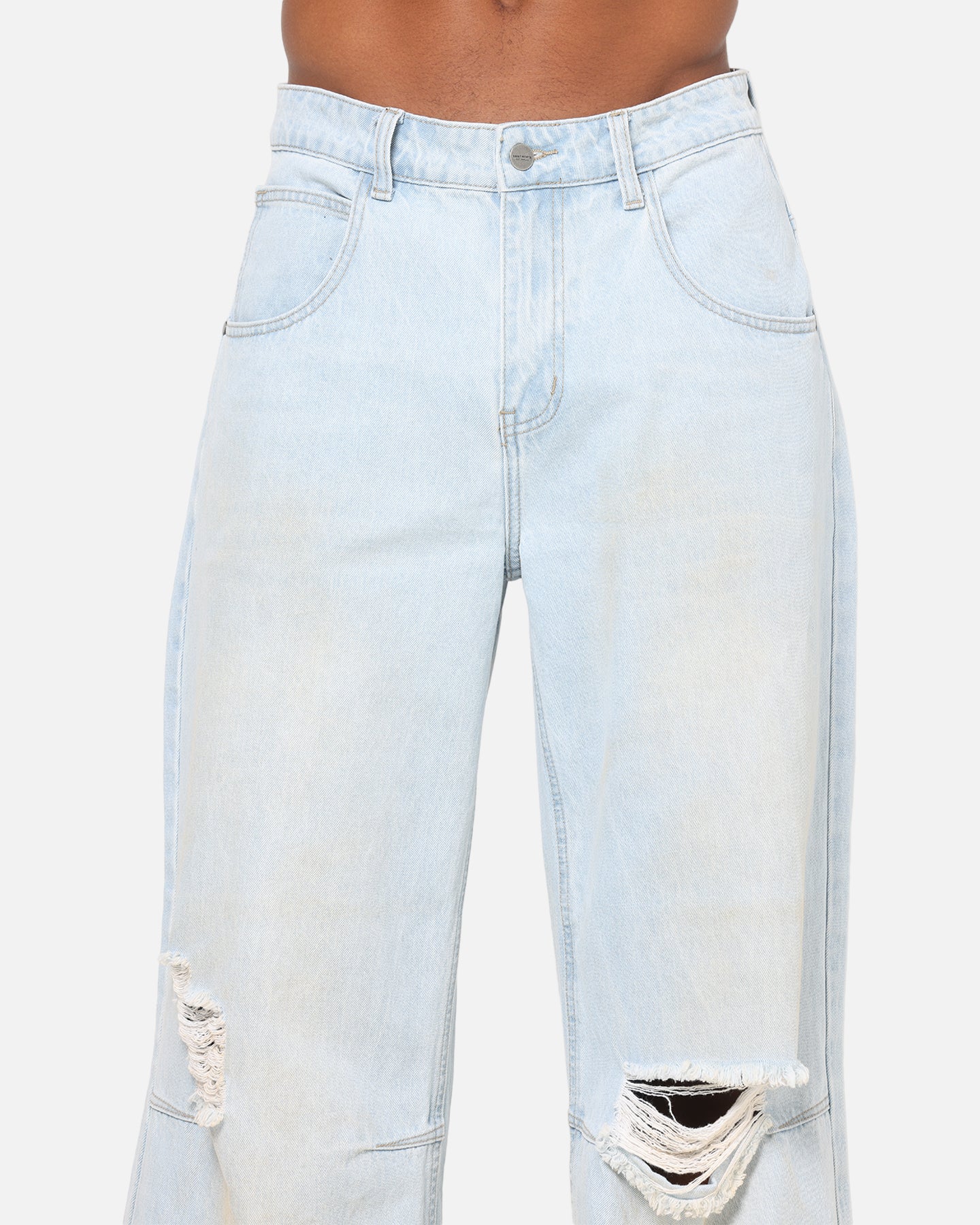 Saint Morta Amplus Distressed Jeans Light Dirty Denim - Image 7