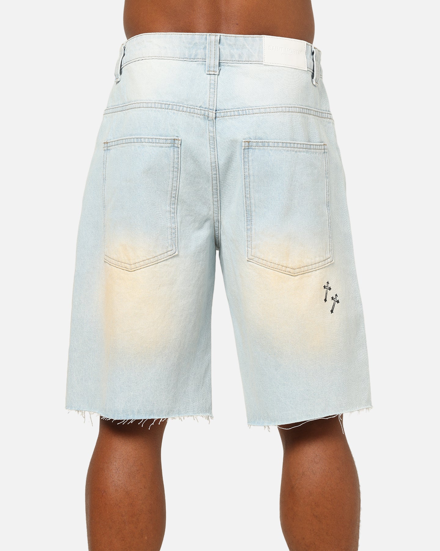Saint Morta Amplus Holy Ghost Jorts Light Dirty Denim - Image 8
