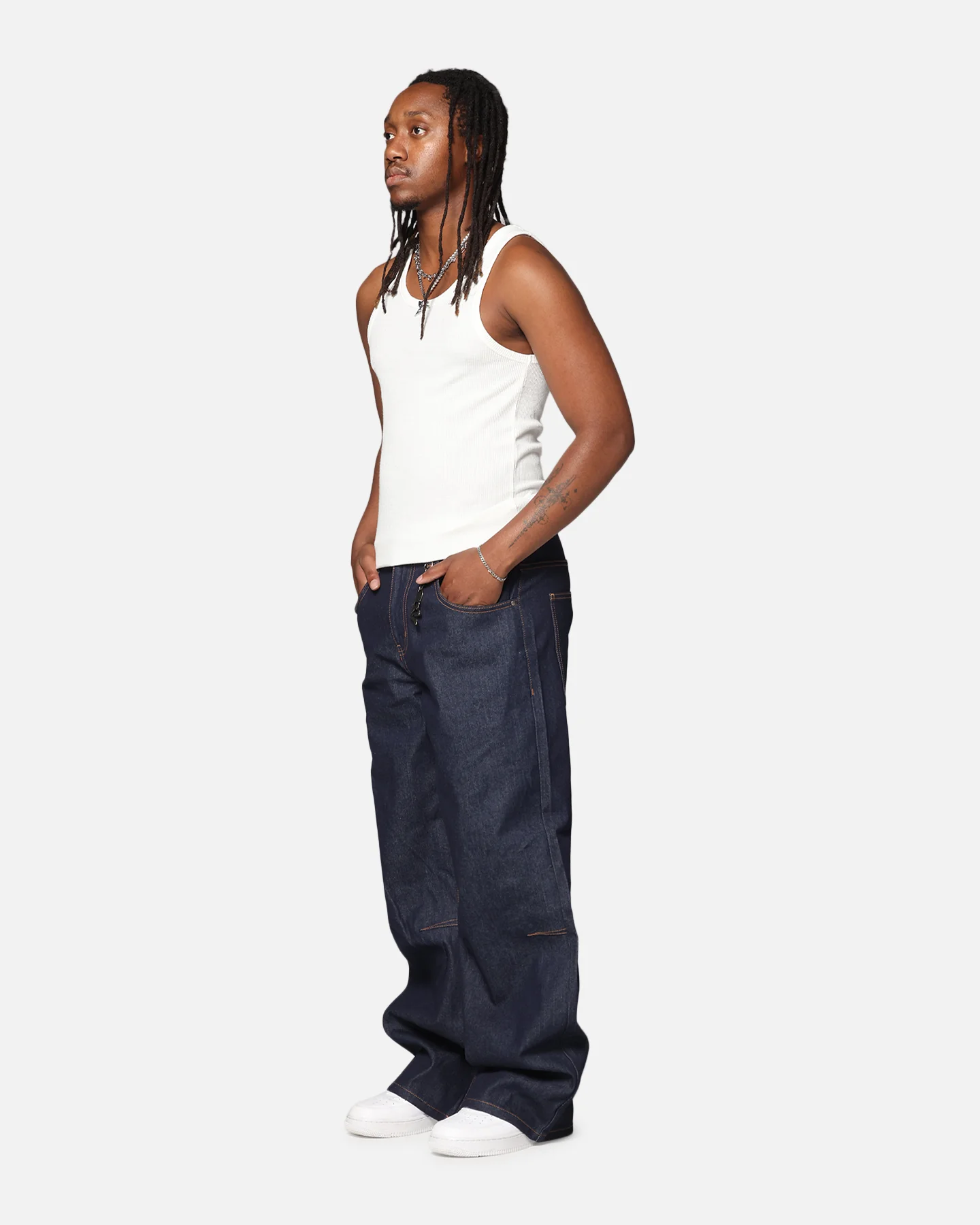 Saint Morta Amplus Jeans Indigo/Tan - Image 2
