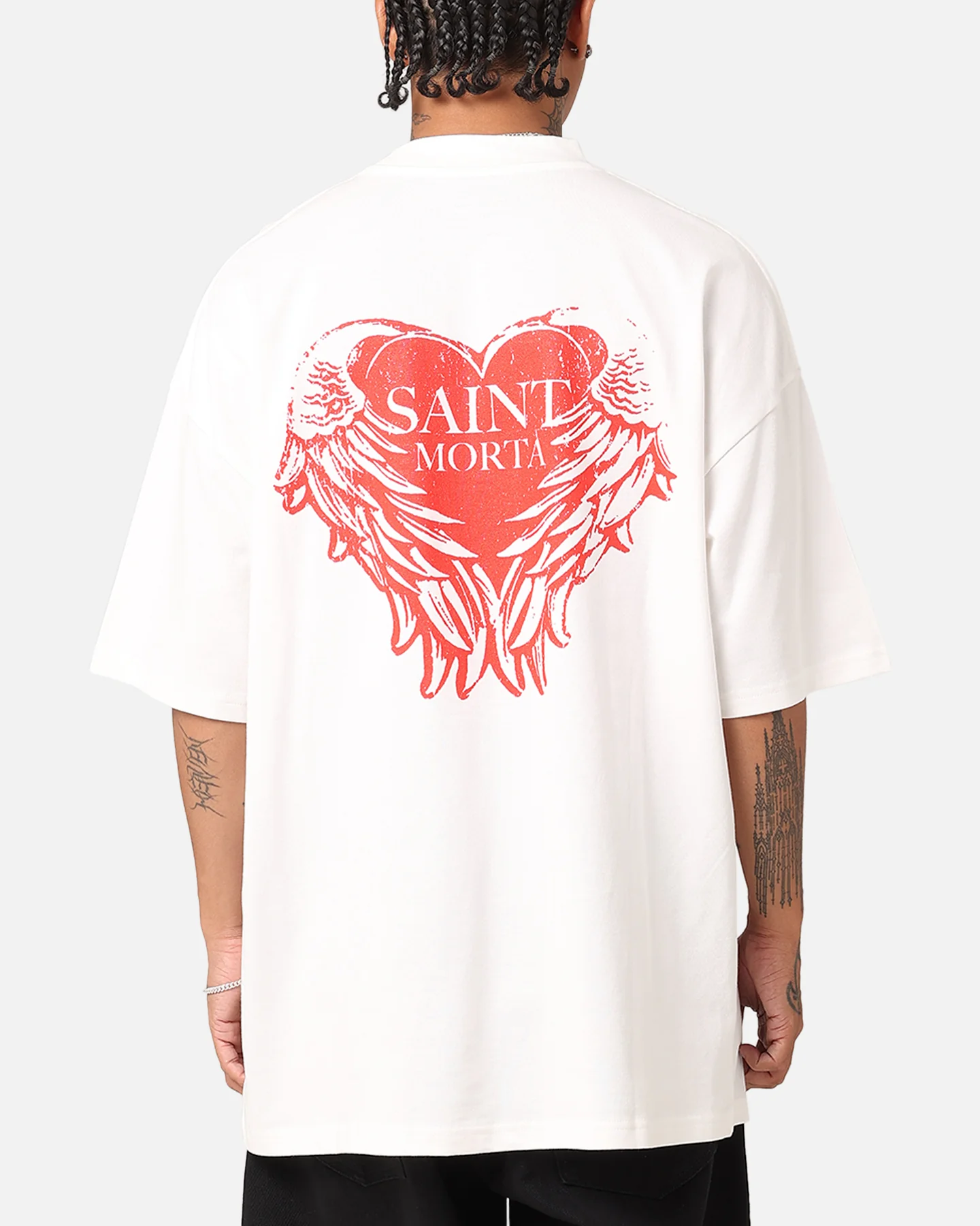 Saint Morta Angelic Heart T-Shirt Off White - Image 4