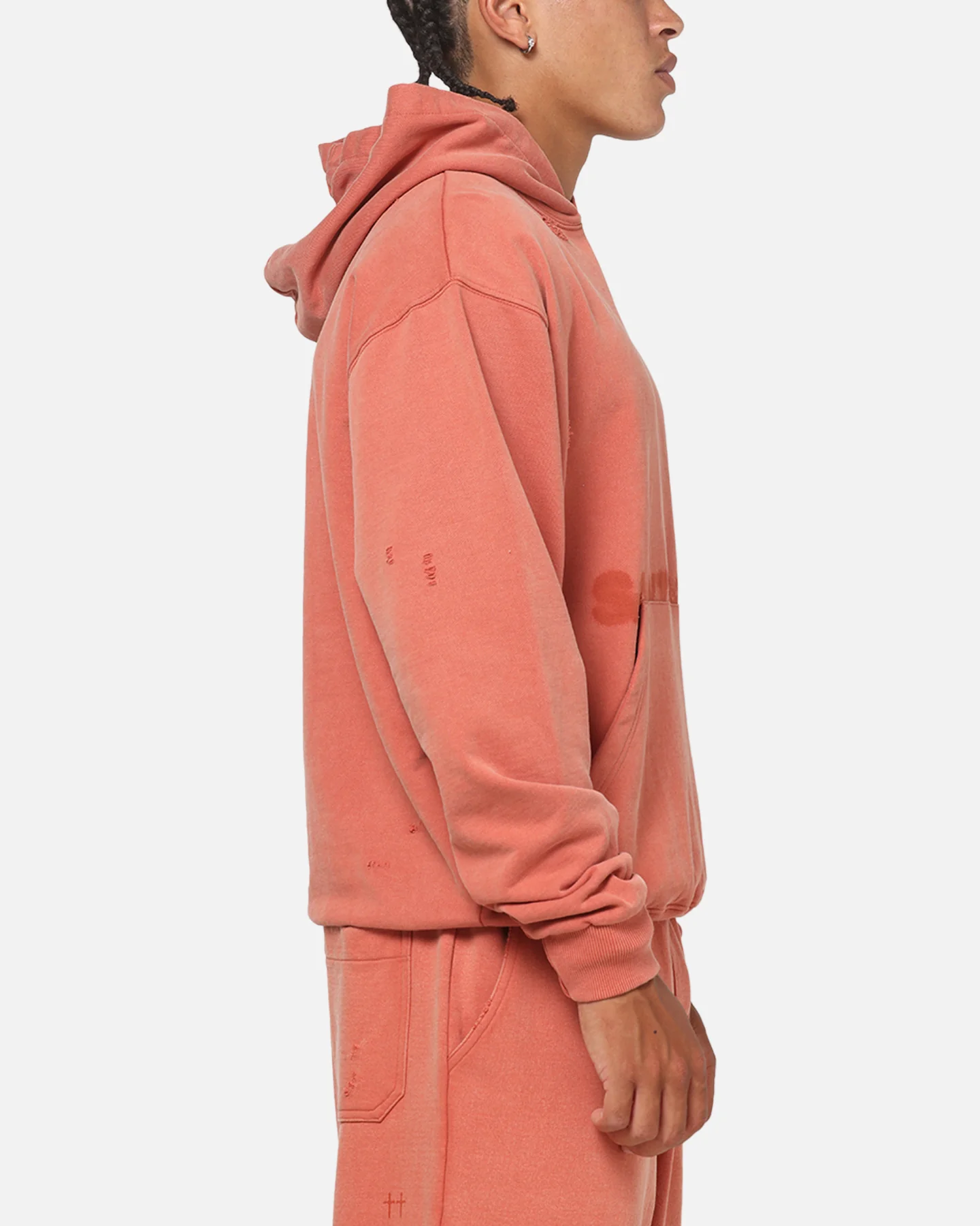 Saint Morta Apocalypse Boxy Hoodie Washed Burnt Orange - Image 4