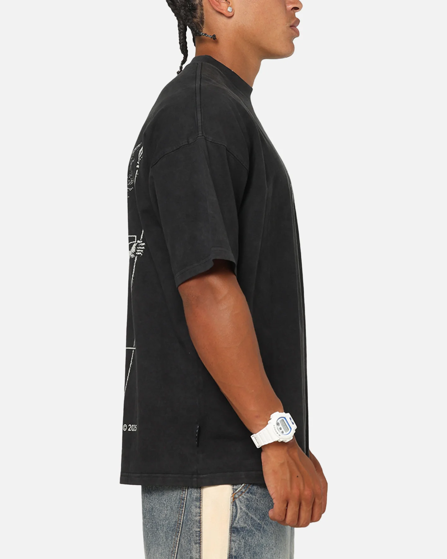 Saint Morta Archangel T-Shirt Vintage Black - Image 5
