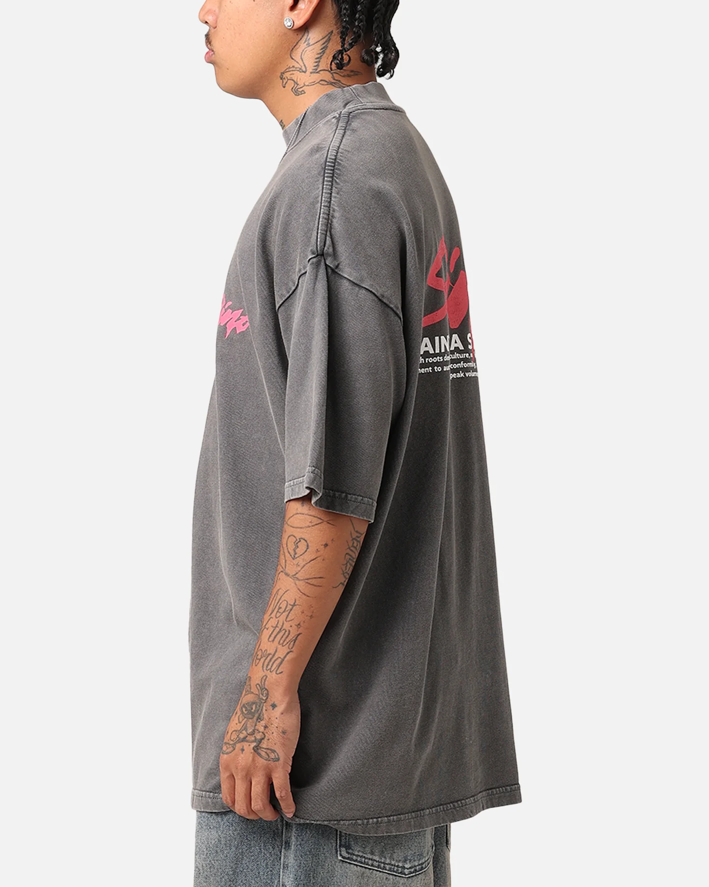 Saint Morta Artistry T-Shirt Washed Charcoal - Image 6