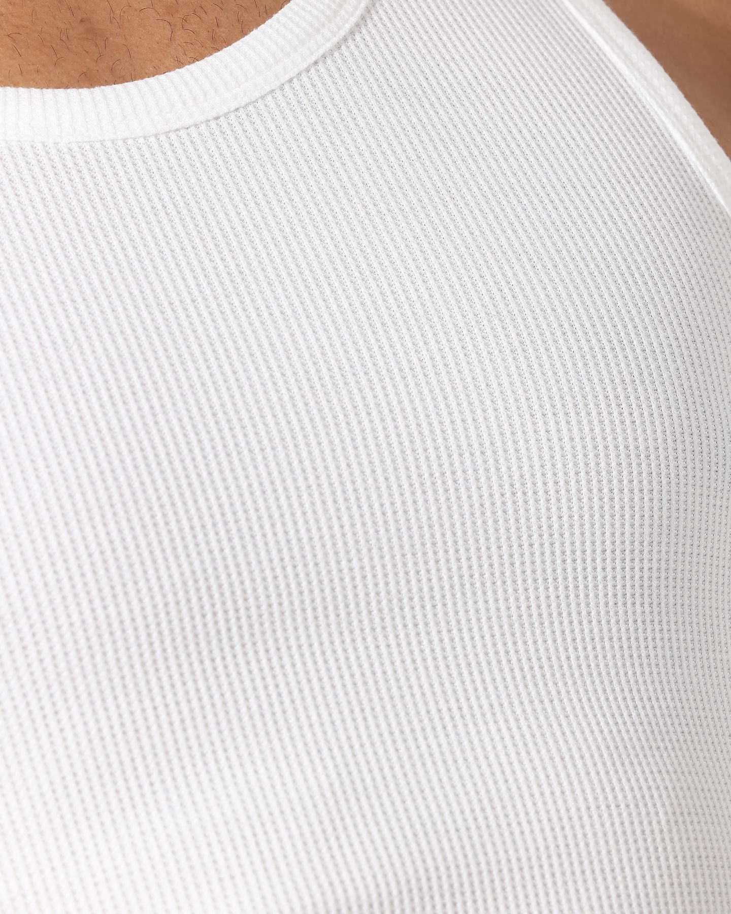 Saint Morta Arvina Waffle Singlet White - Image 8