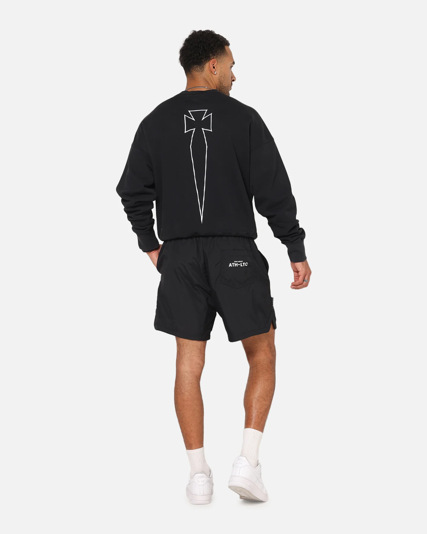 Saint Morta Athltc Crewneck Black - Image 4