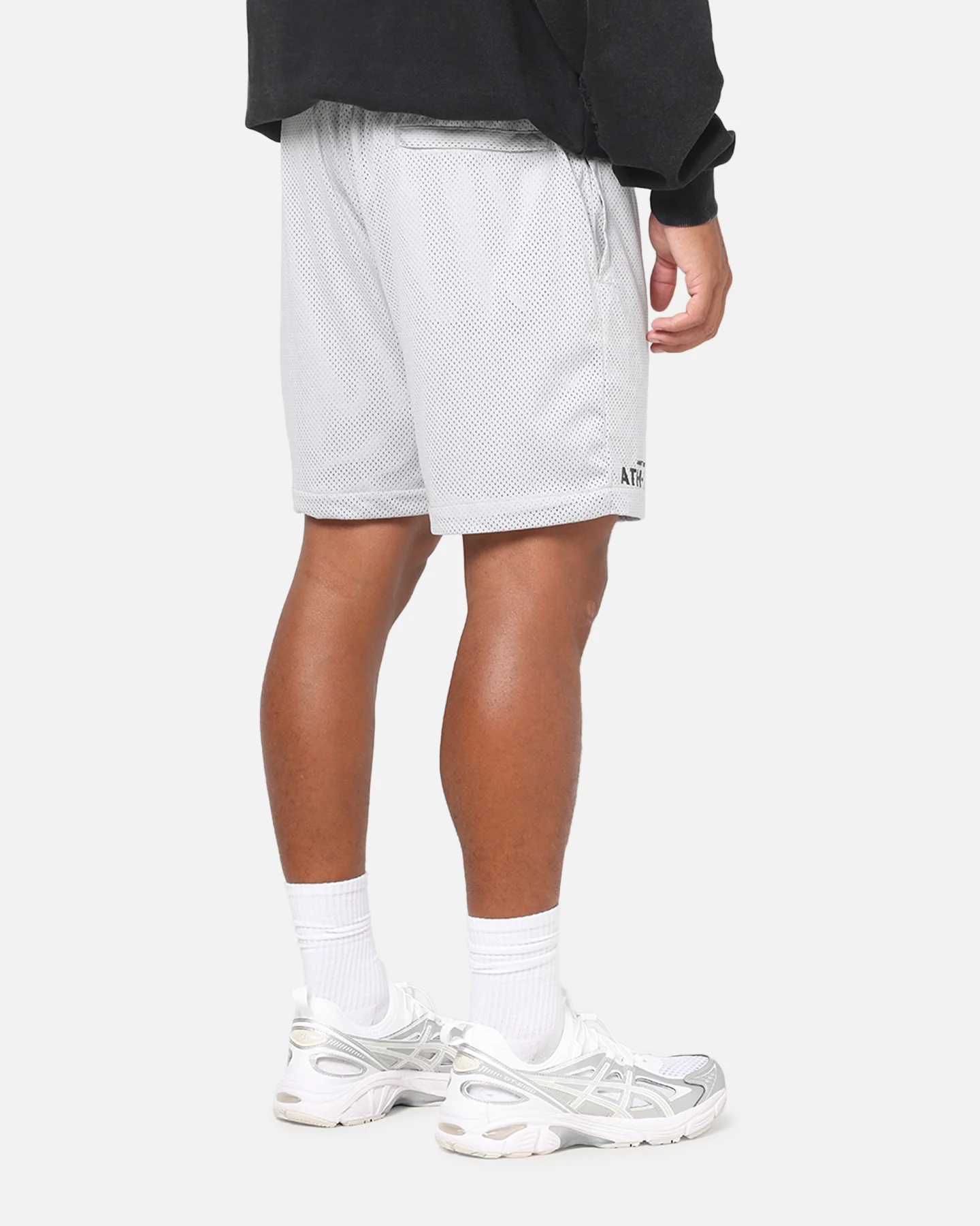 Saint Morta Athltc Mesh Shorts Grey - Image 6