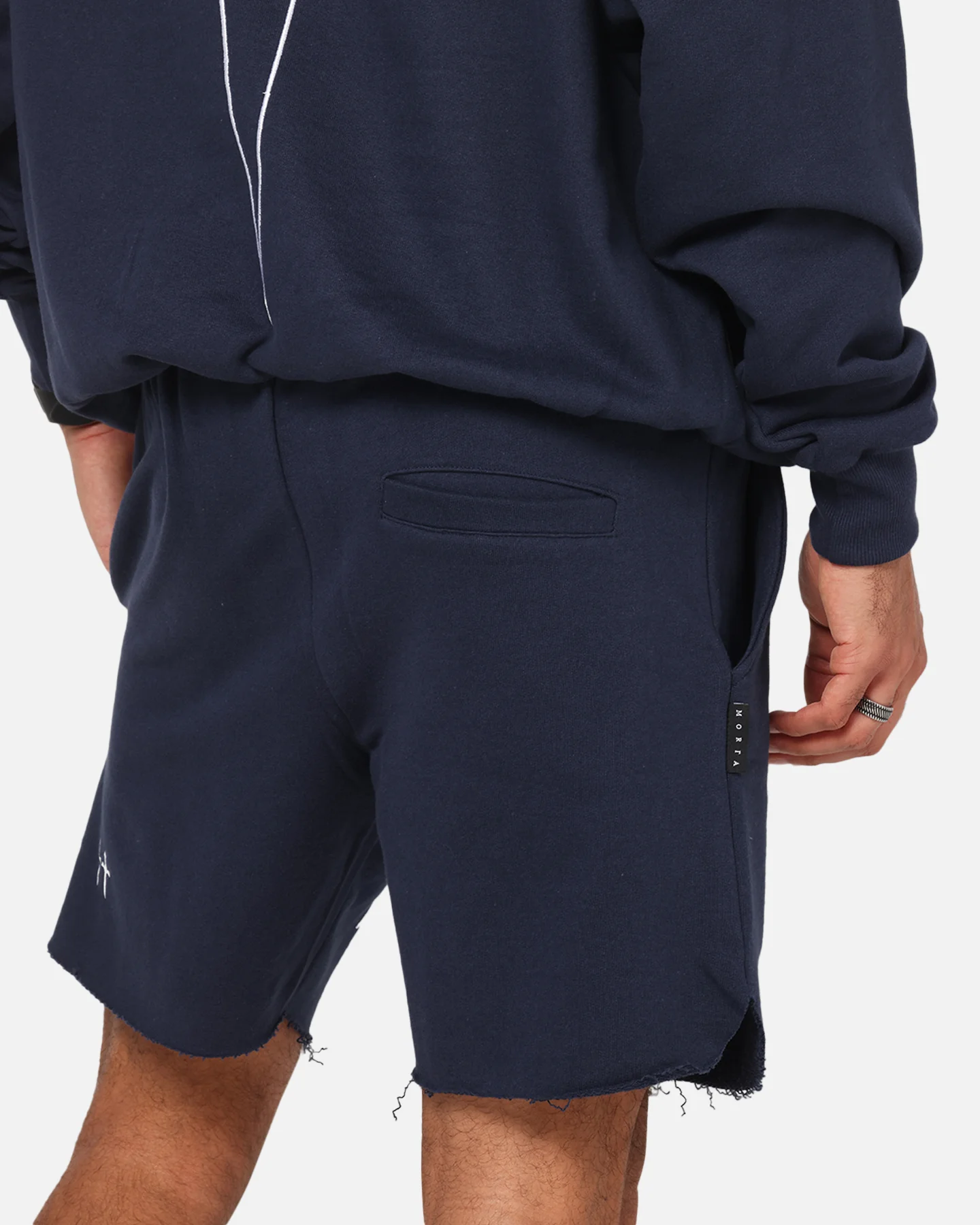 Saint Morta Athltc Sweat Shorts Dark Royal - Image 4