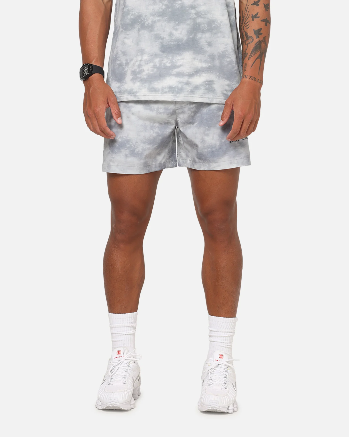Saint Morta Athltc Training Shorts Concrete - Image 5
