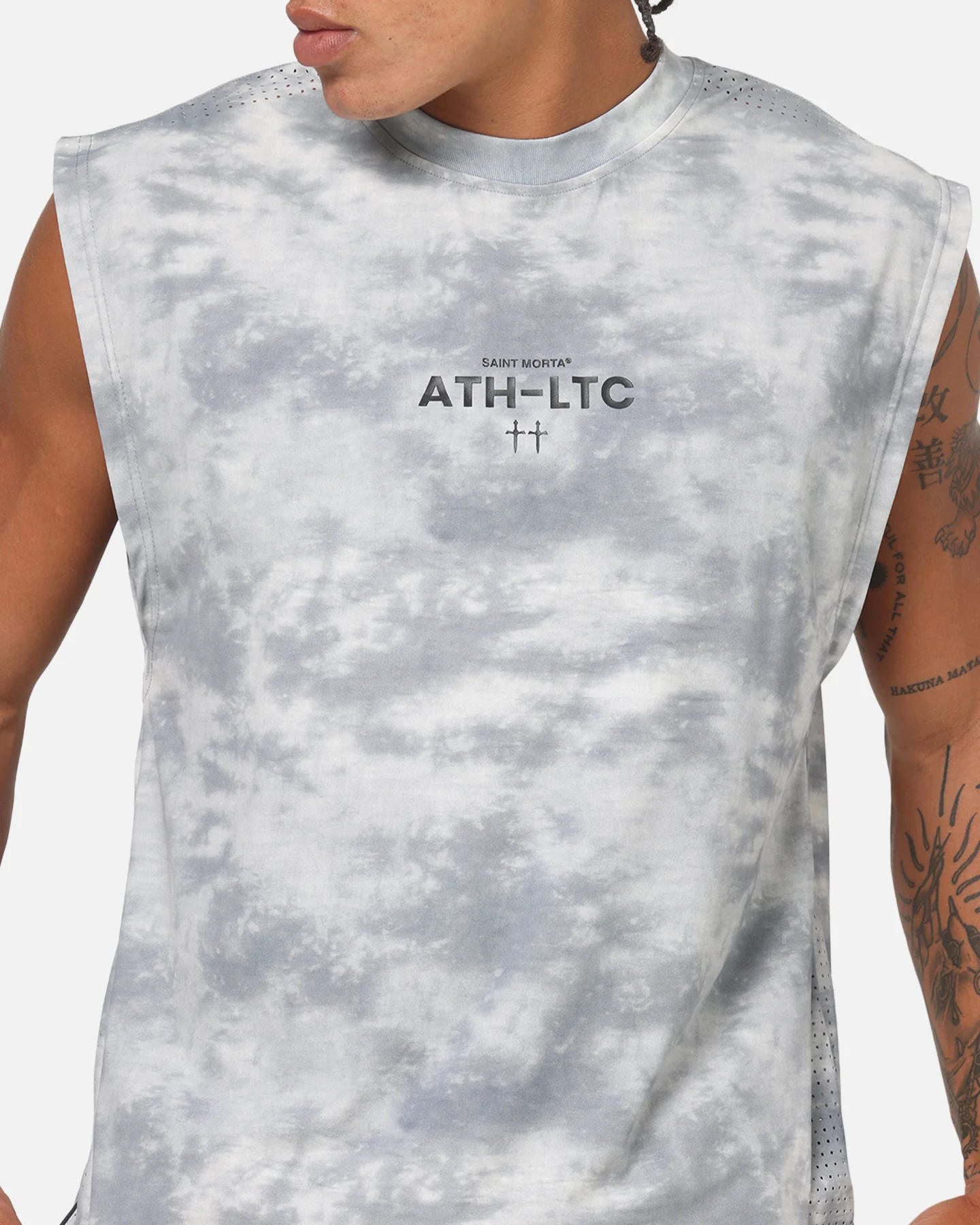 Saint Morta Athltc Training Singlet Concrete - Image 6