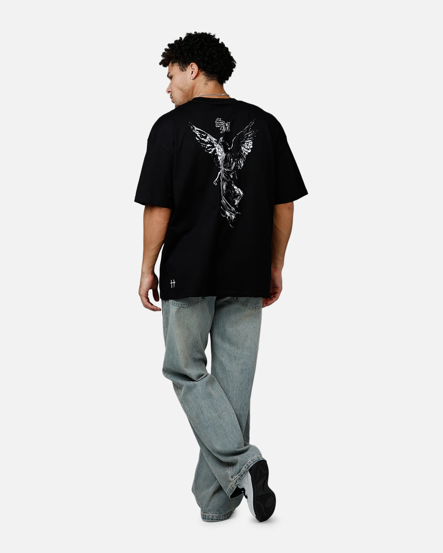 Saint Morta Augustine T-Shirt Black - Image 6