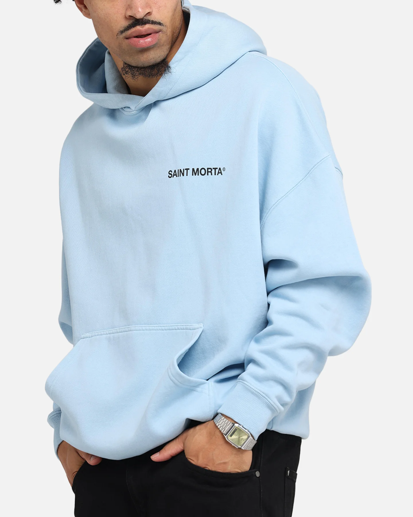 Saint Morta Awakening Boxy Hoodie Light Blue - Image 8