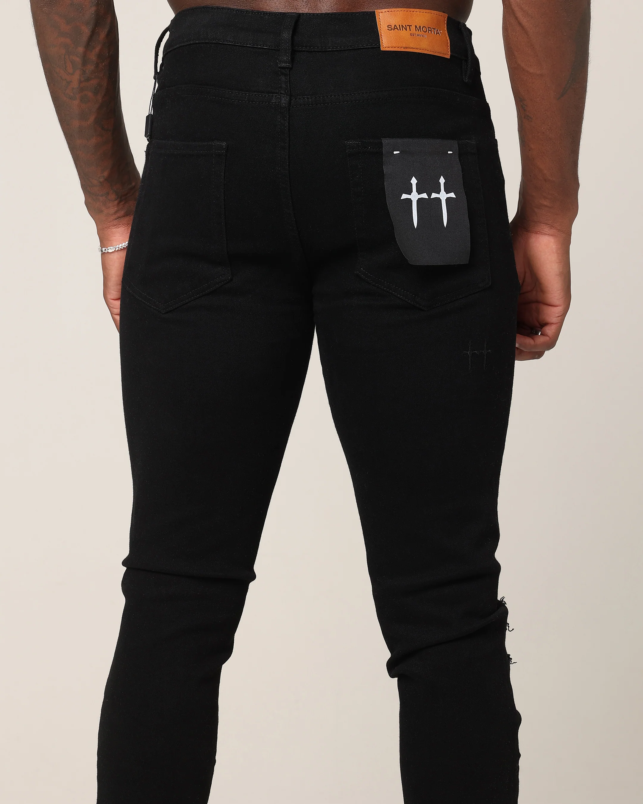 Saint Morta Bling Summum Jeans Black - Image 9