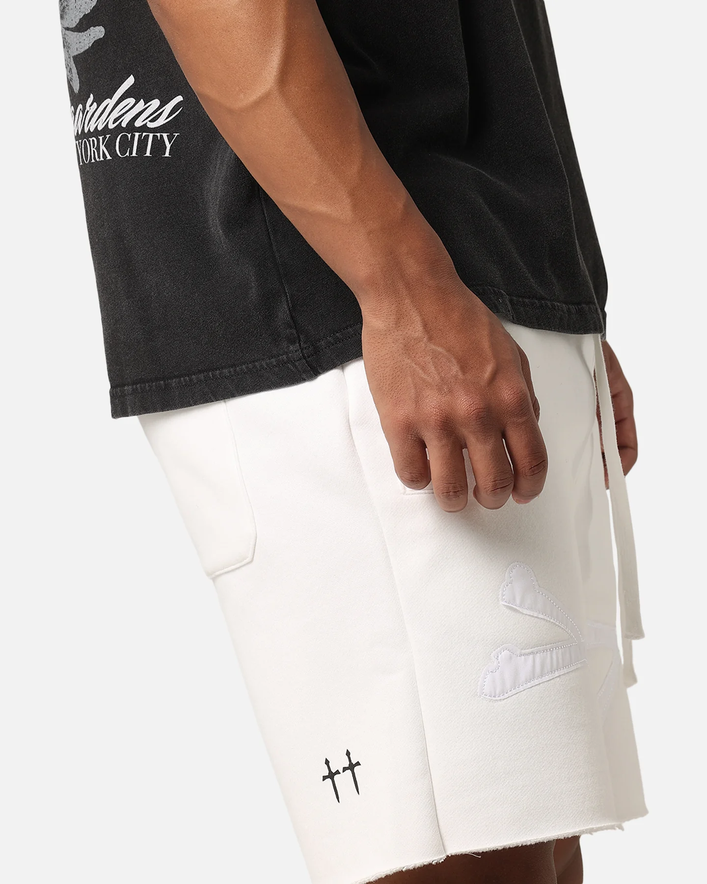 Saint Morta Bxnes Sweat Shorts Off White - Image 3