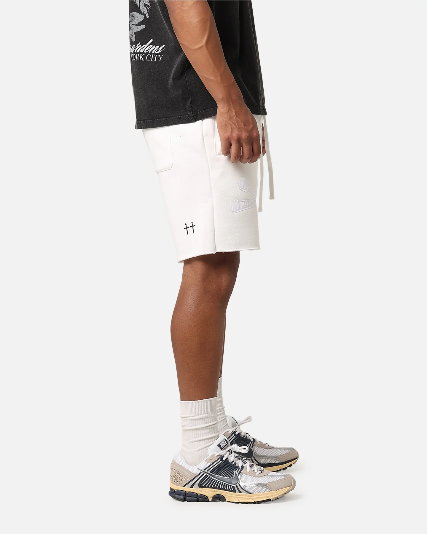Saint Morta Bxnes Sweat Shorts Off White - Image 5