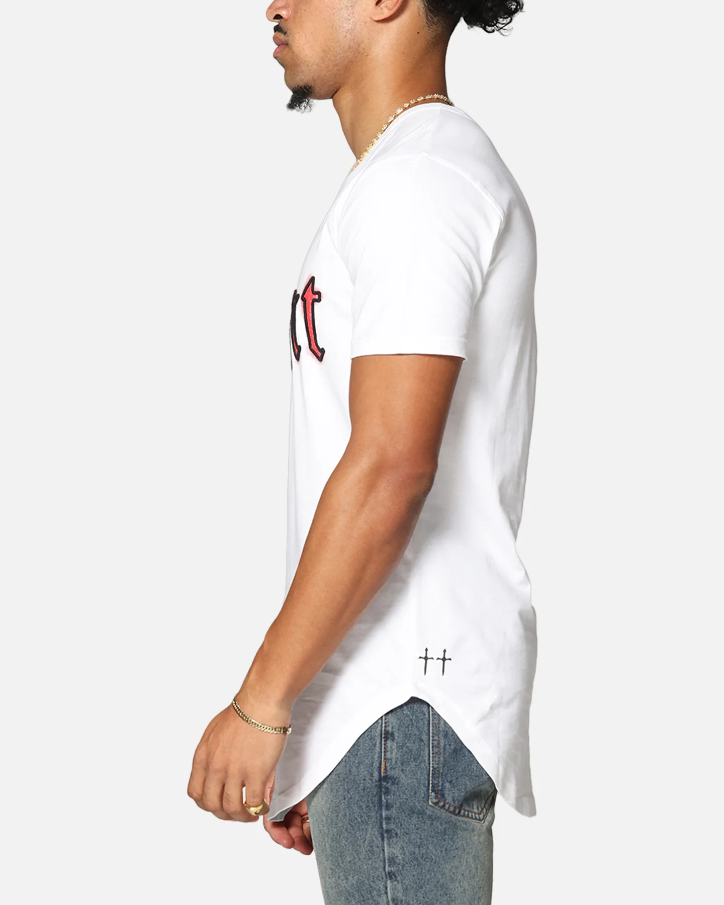 Saint Morta Cambronne El Duplo SS Tee White/Red - Image 5