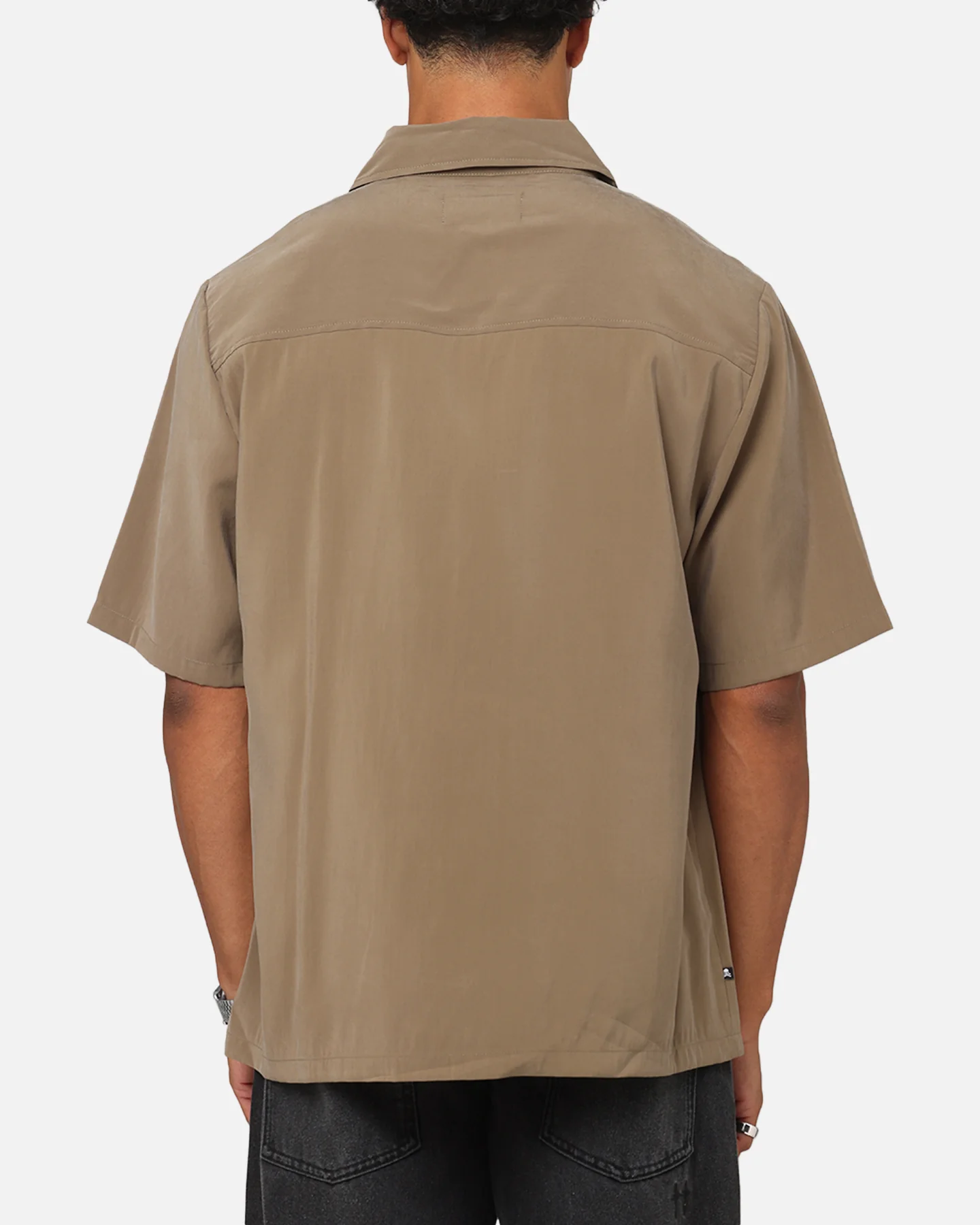 Saint Morta Cargo Button Up Shirt Khaki Green - Image 3