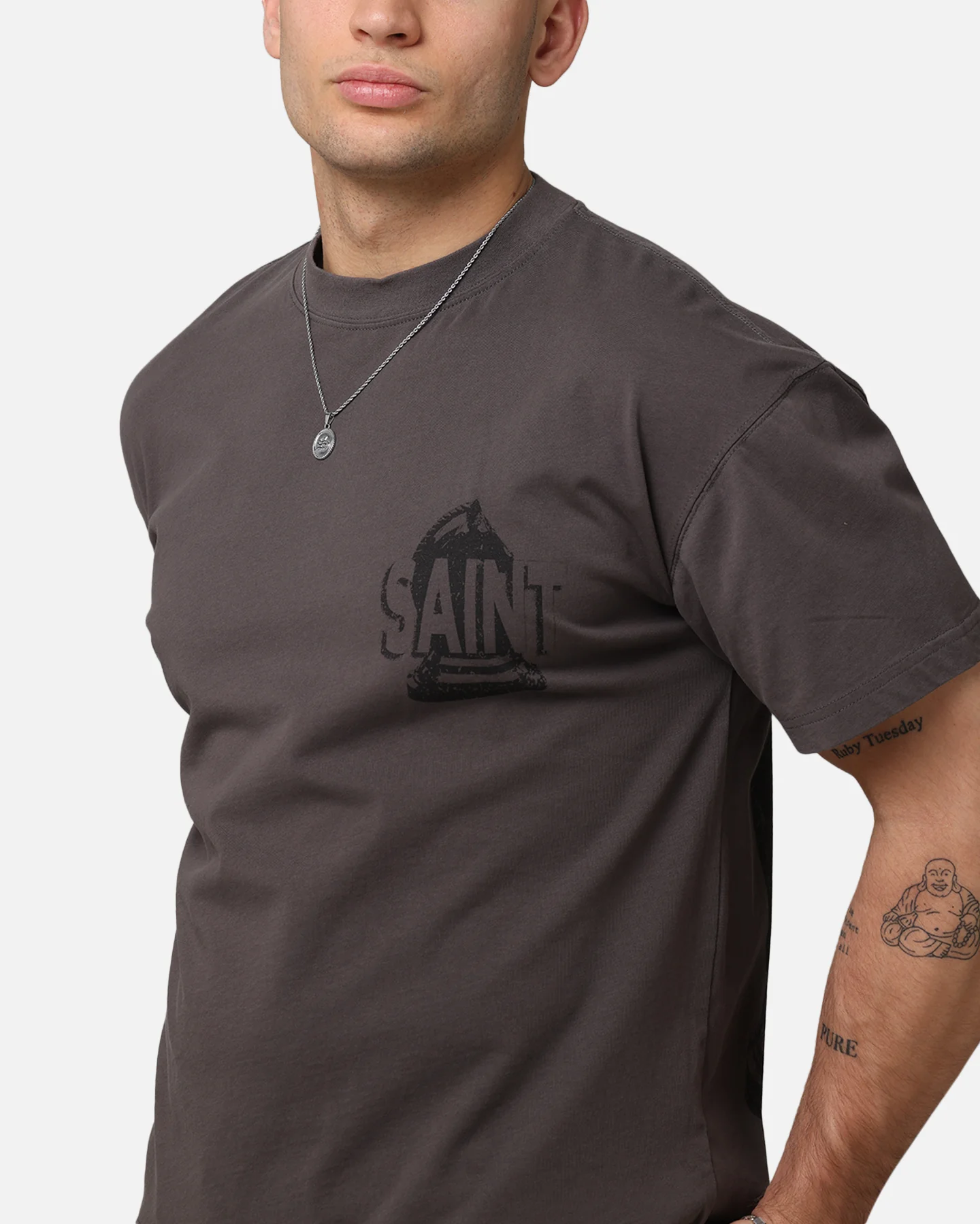 Saint Morta Chess Night T-Shirt Charcoal - Image 8