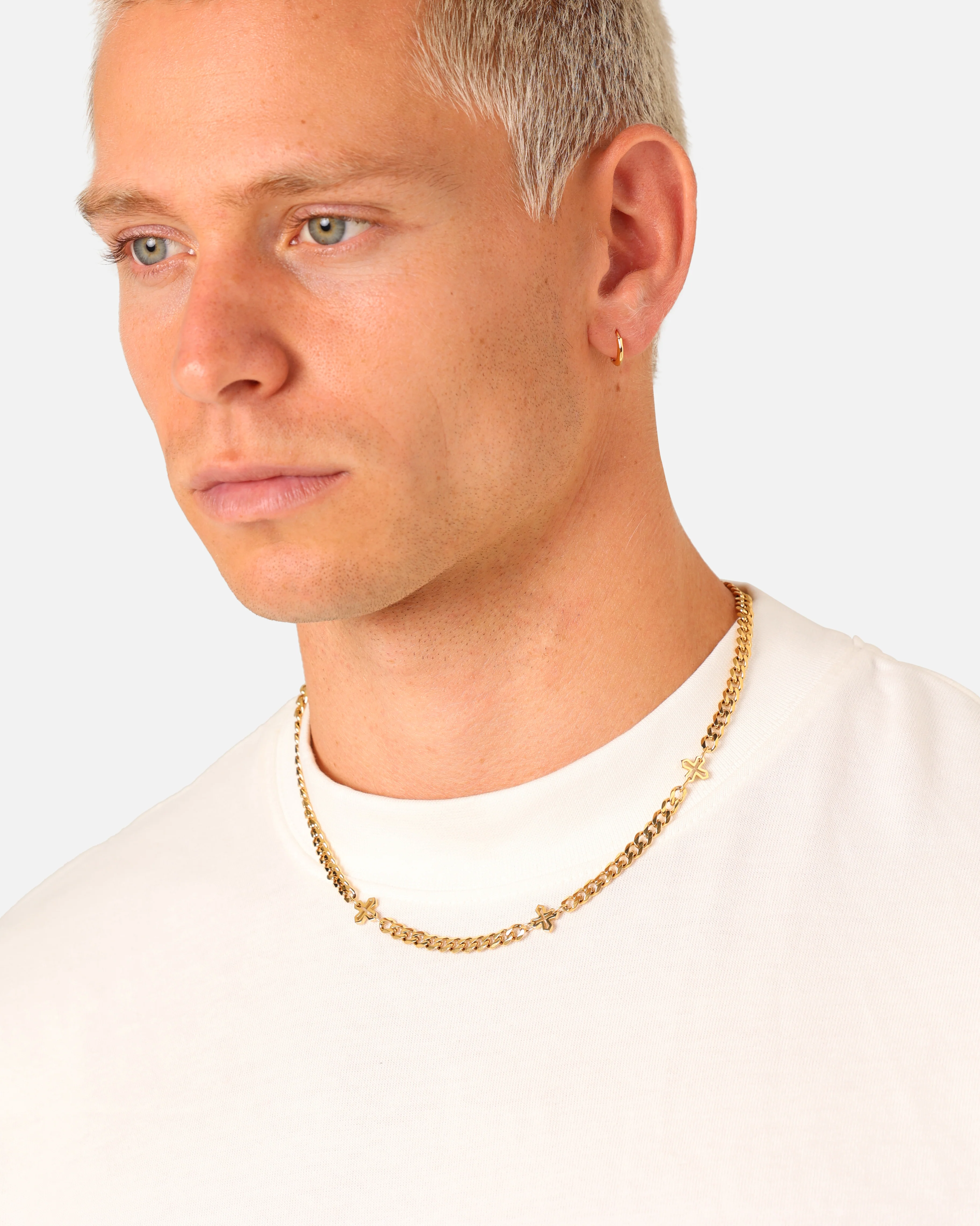 Saint Morta Classic Hoop Earring Gold - Image 3