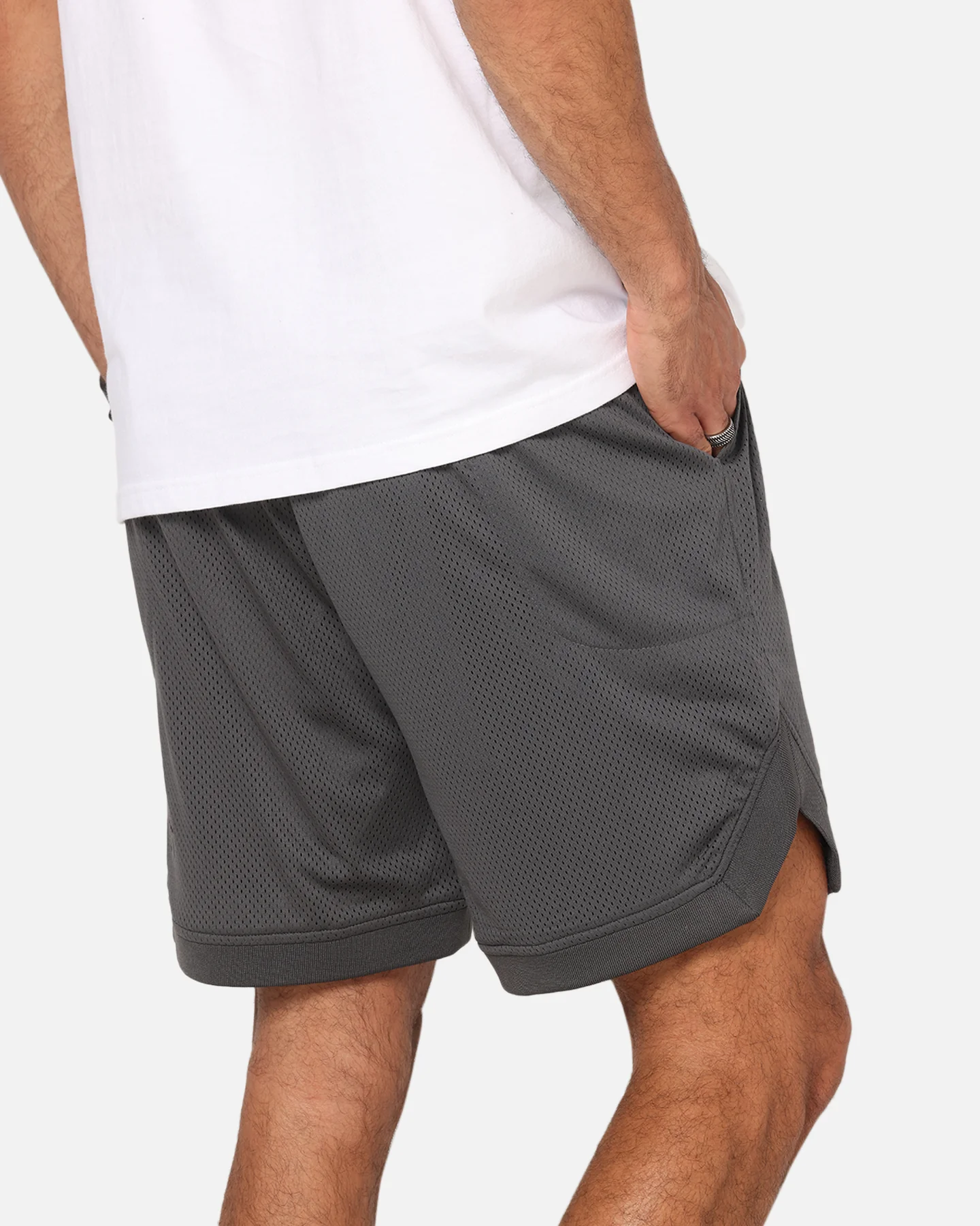 Saint Morta Crested Wing Basketball Shorts Grey - Image 4