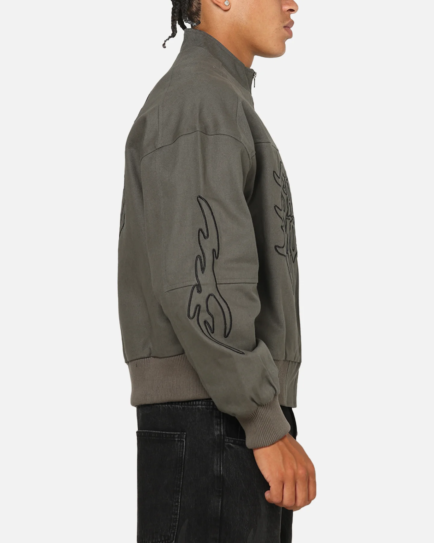 Saint Morta Crested Wing Jacket Aged Grey - Image 5