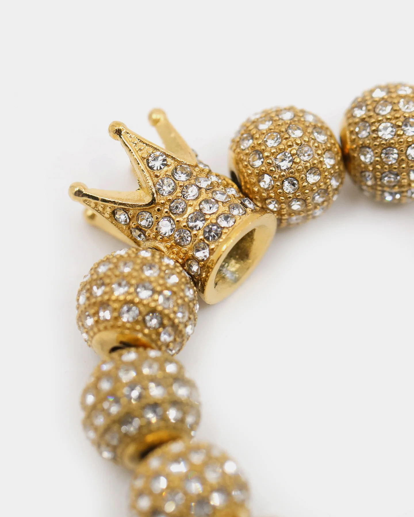 Saint Morta Crown Bracelet Iced Gold - Image 5