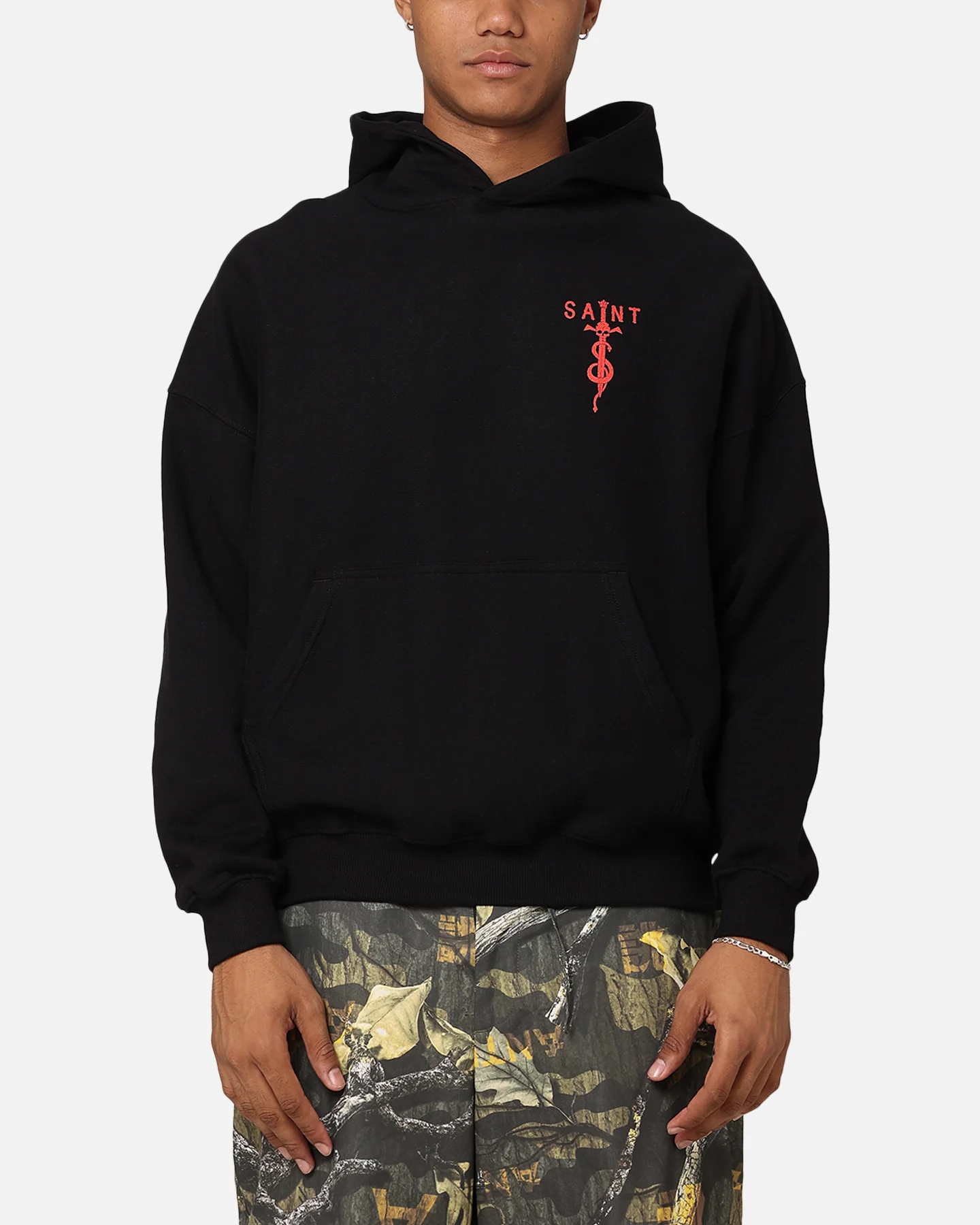 Saint Morta Daggers Premium Hoodie Black/Red - Image 2