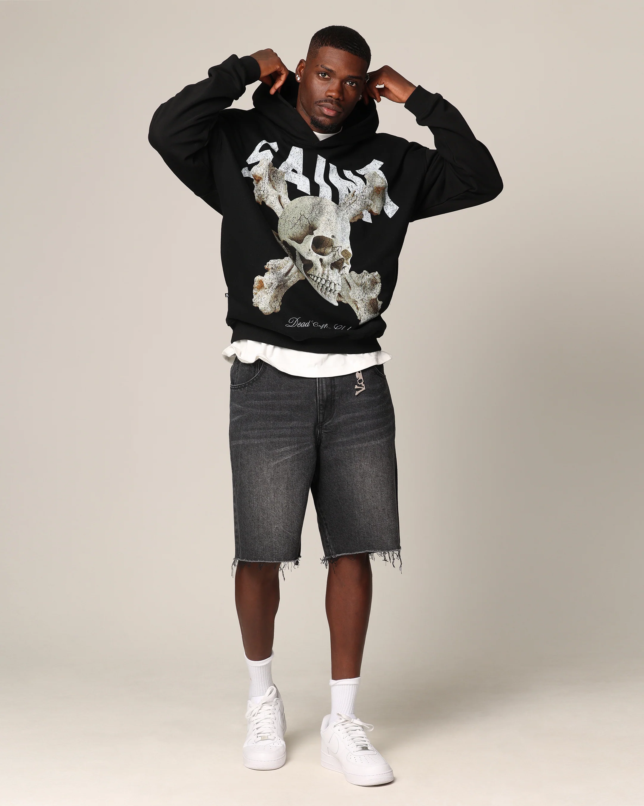 Saint Morta Dead Coffin Club Hoodie Black - Image 2