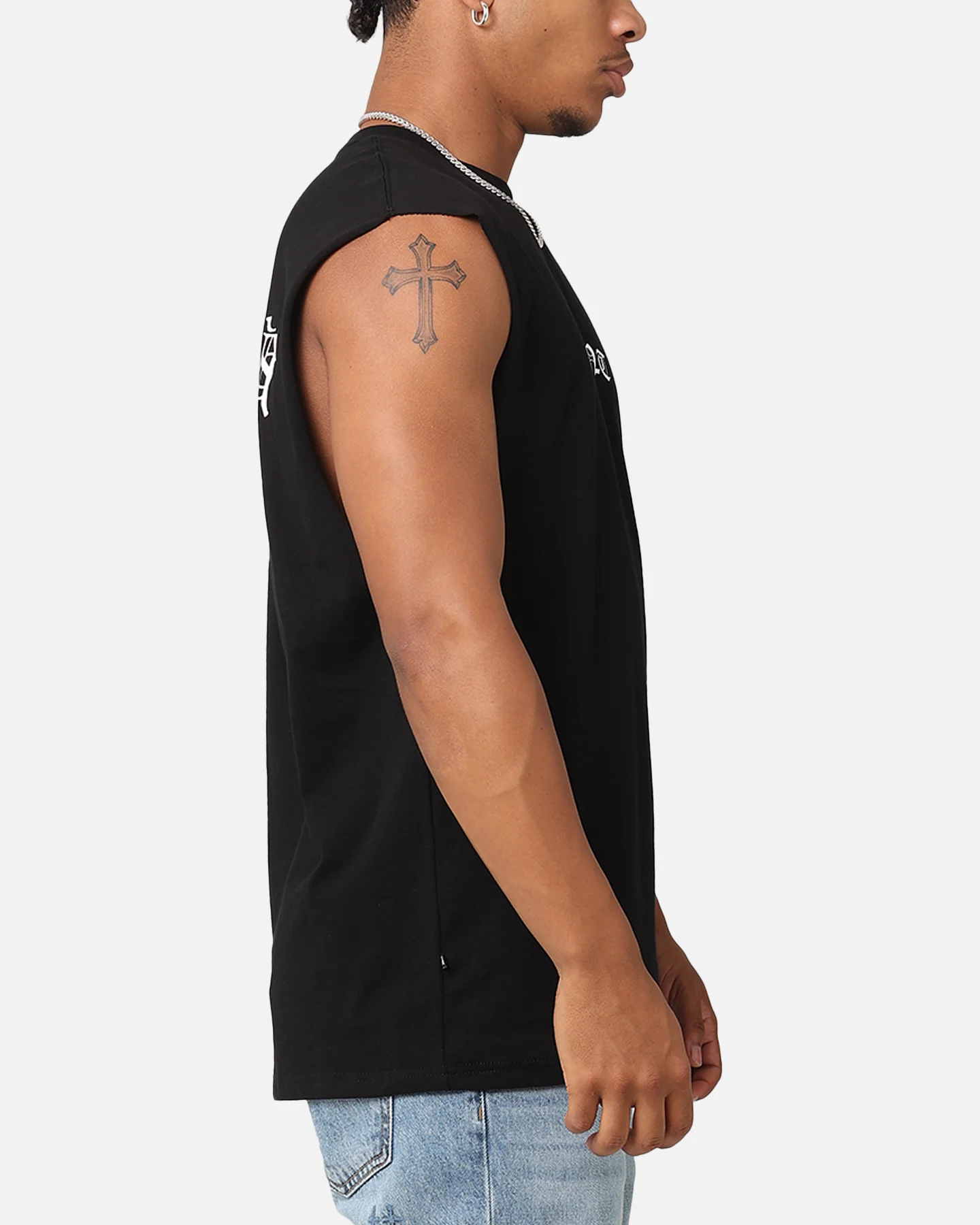 Saint Morta Dead Oversized Muscle T-Shirt Black - Image 5