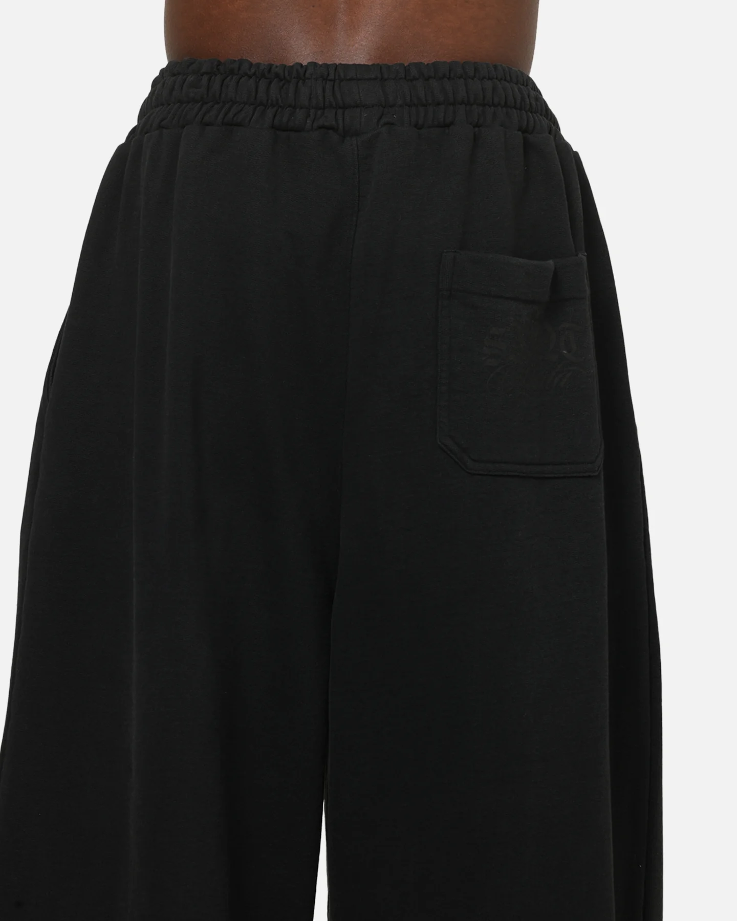 Saint Morta Distressed Baggy Sweatpants Black Wash - Image 8