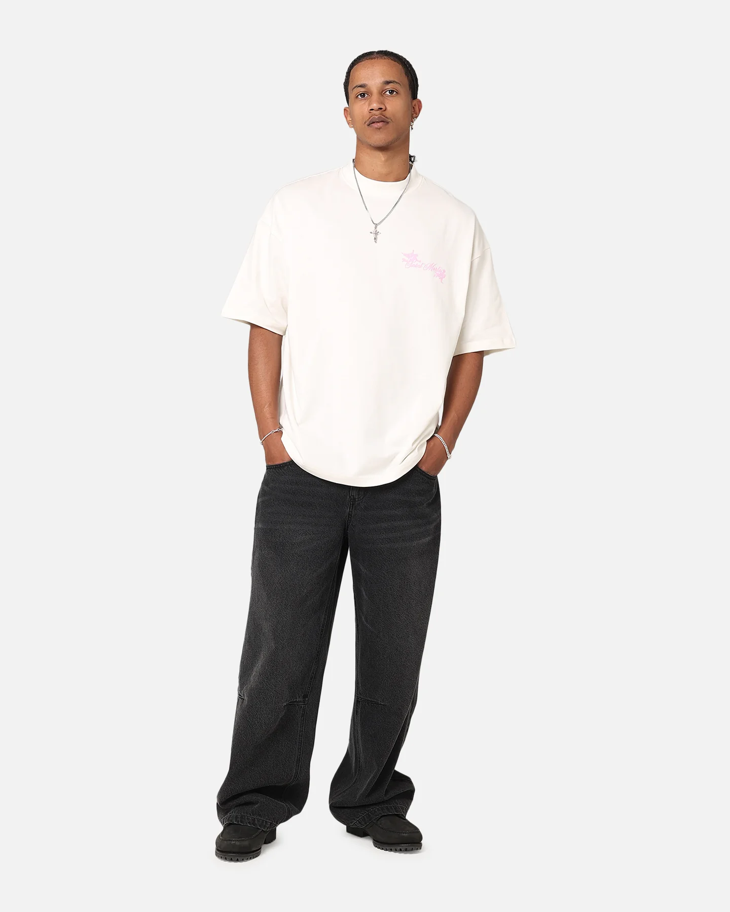 Saint Morta Divine Living T-Shirt Off White - Image 4