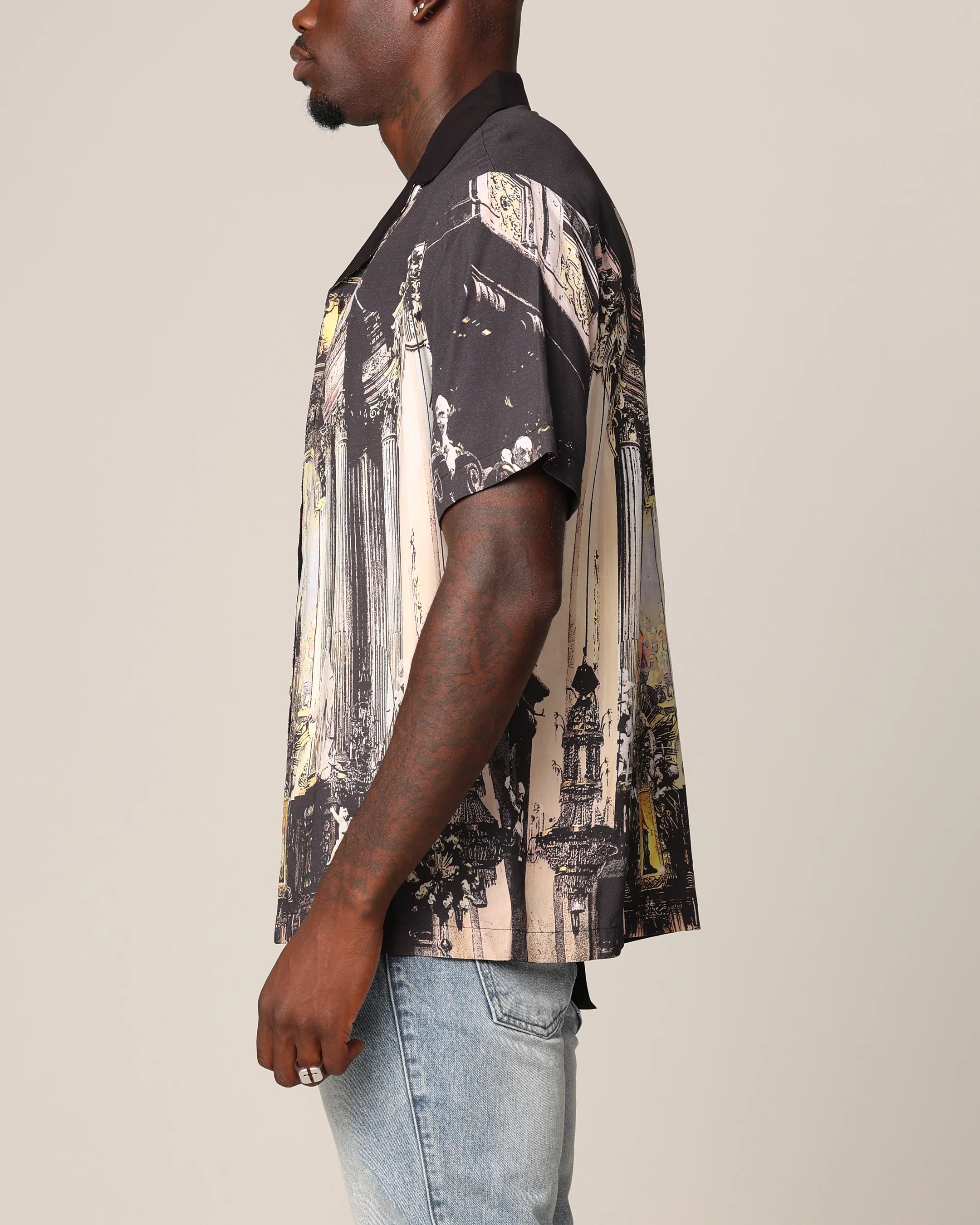 Saint Morta Divine Reverence Button Up Shirt Multi - Image 5