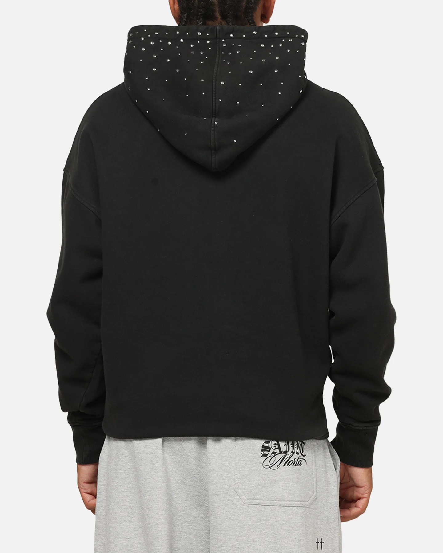Saint Morta Divine Riot Zip Hoodie Black Wash - Image 3